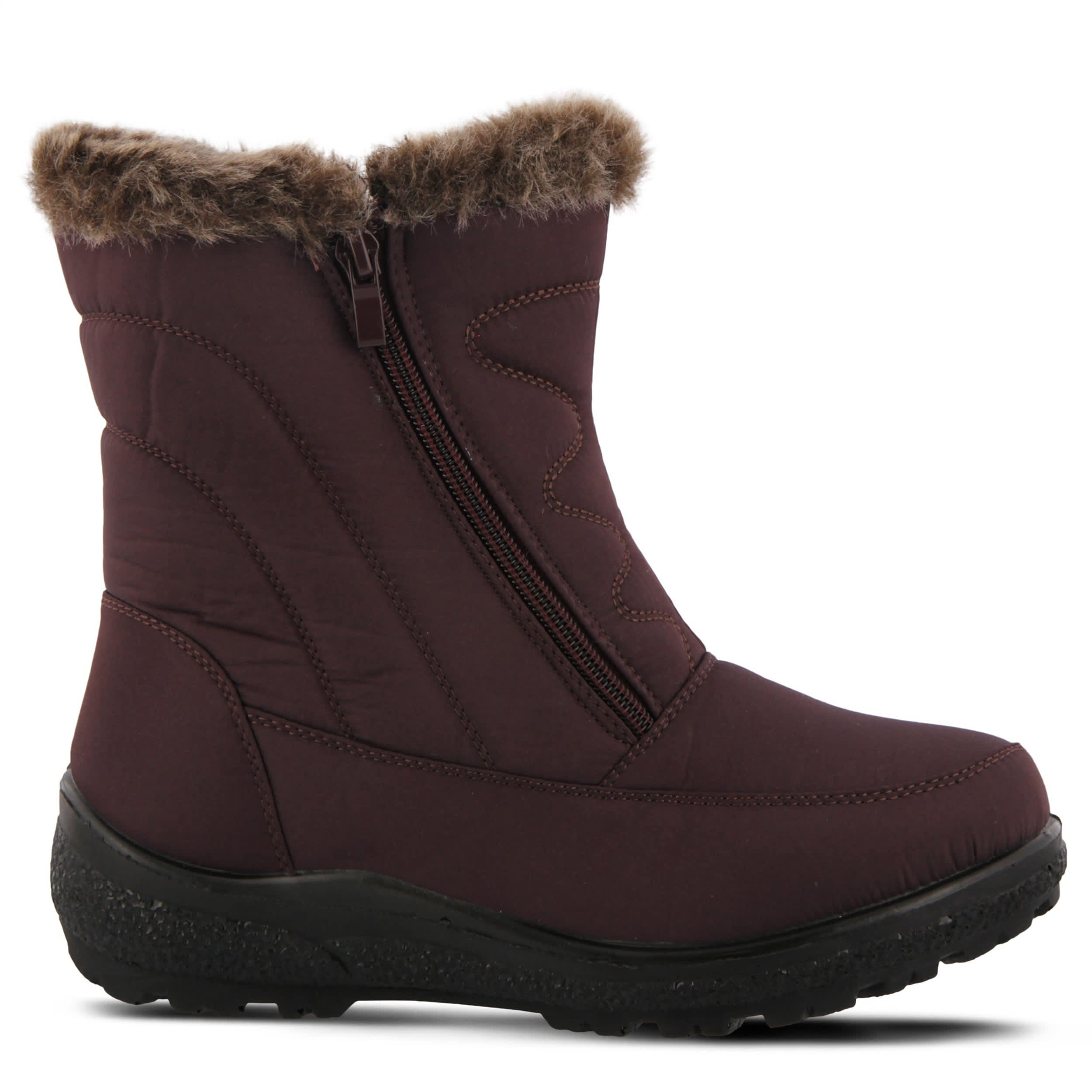 Flexus-WOMENS PERSENIA WEATHER BOOT-BURGUNDY & 