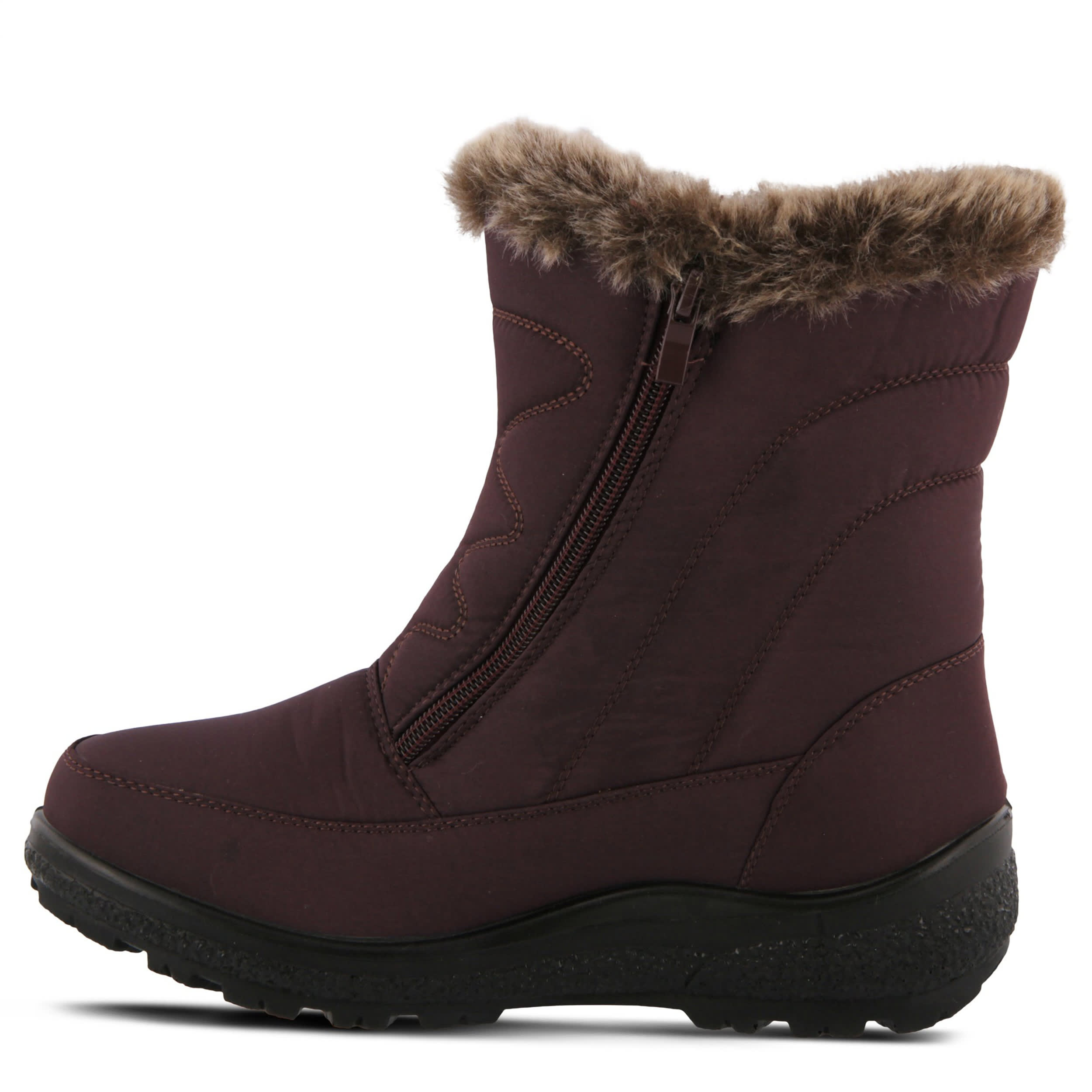 Flexus-WOMENS PERSENIA WEATHER BOOT-BURGUNDY & 