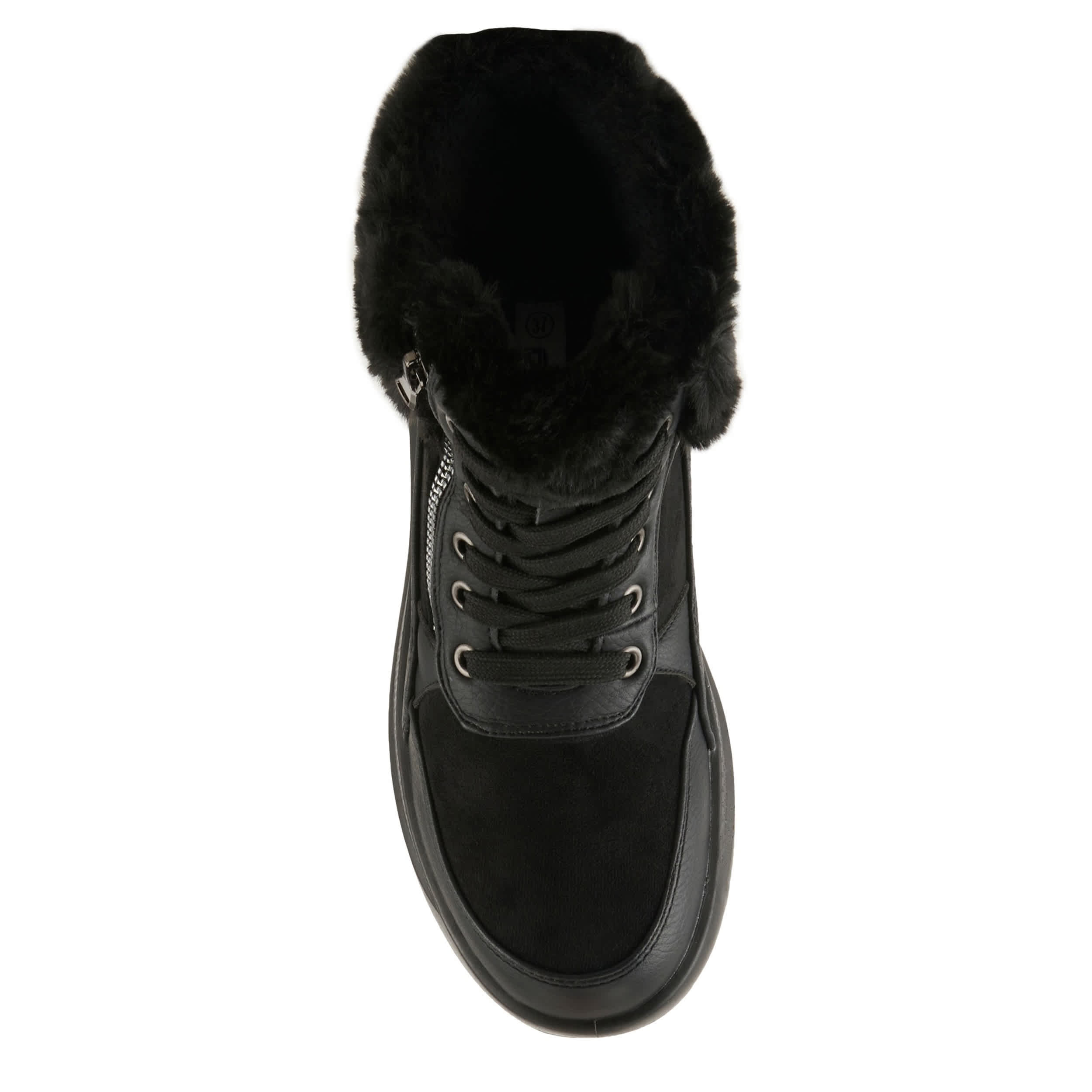 Flexus-WOMENS BURRELL LACE UP BOOT-BLACK & 