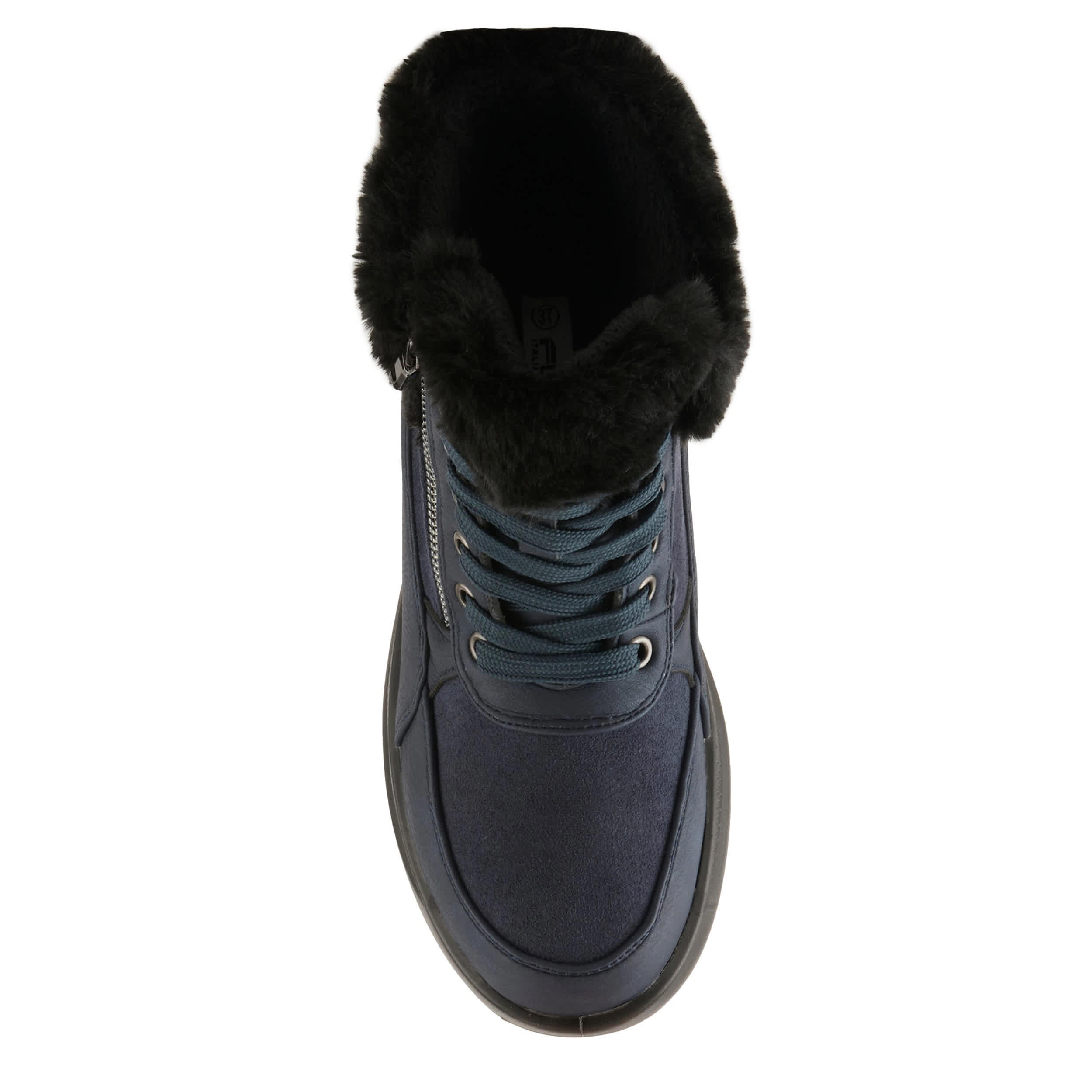 Flexus-WOMENS BURRELL LACE UP BOOT-NAVY & 