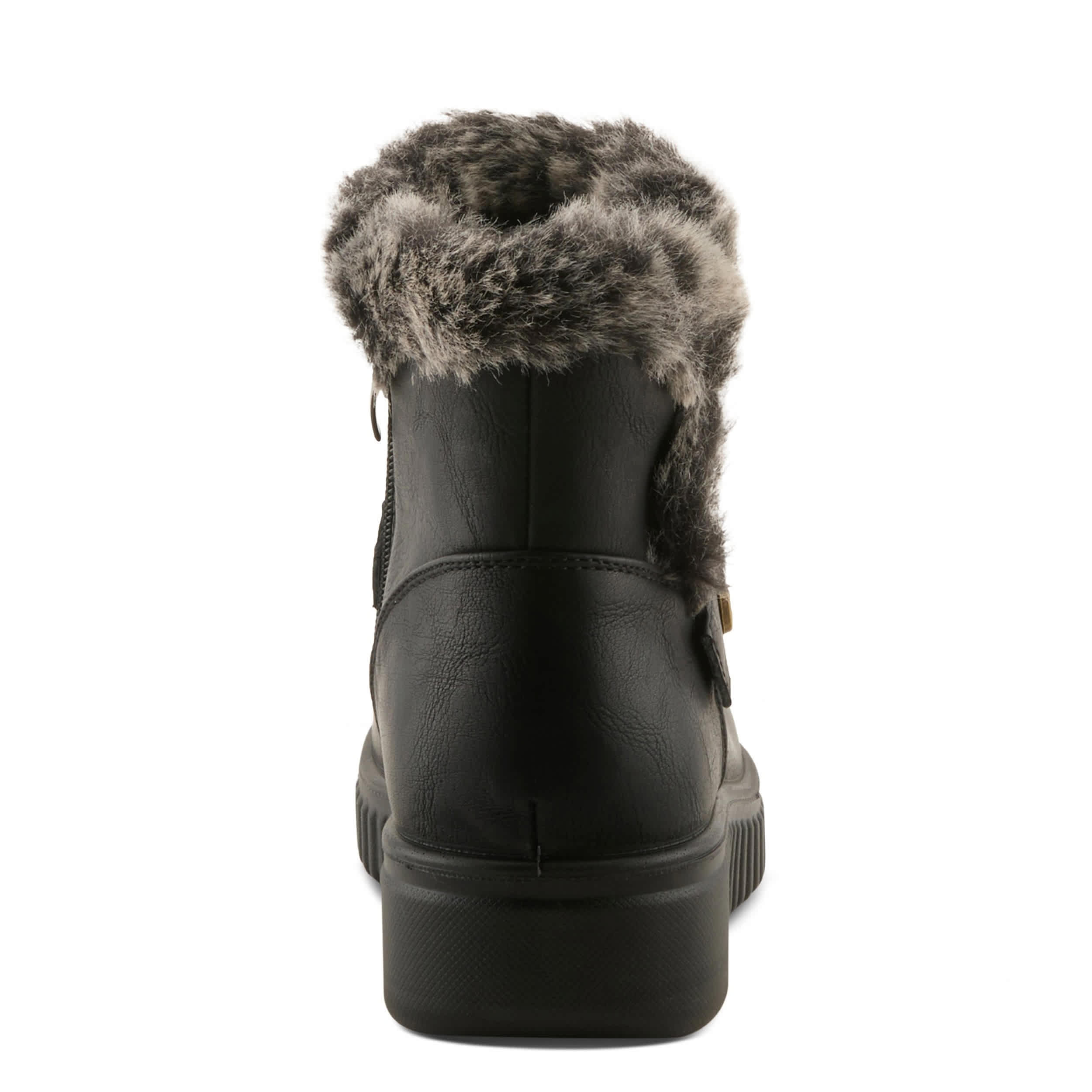 Flexus-WOMENS CAMDRIA BOOT FAUX FUR-BLACK & 