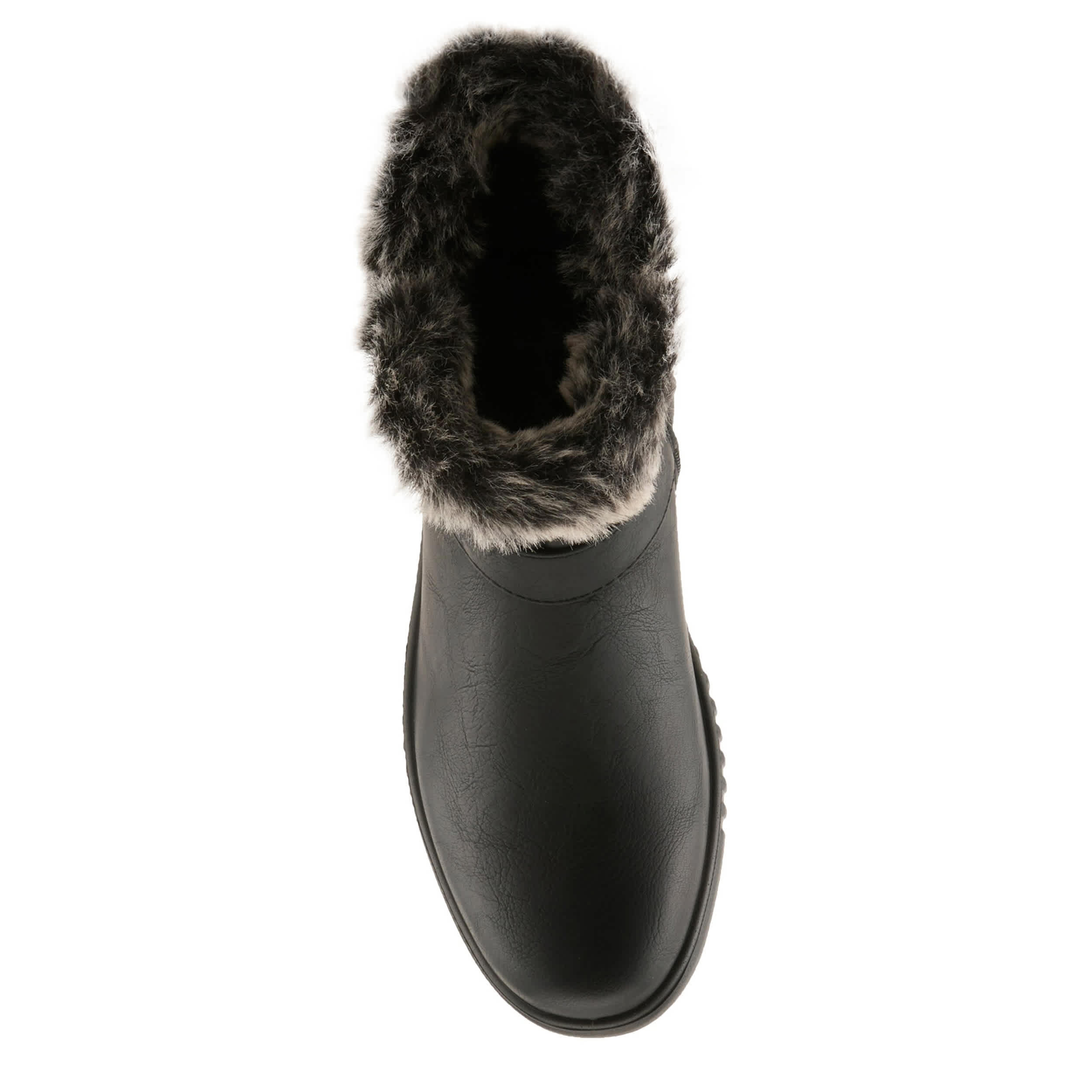Flexus-WOMENS CAMDRIA BOOT FAUX FUR-BLACK & 