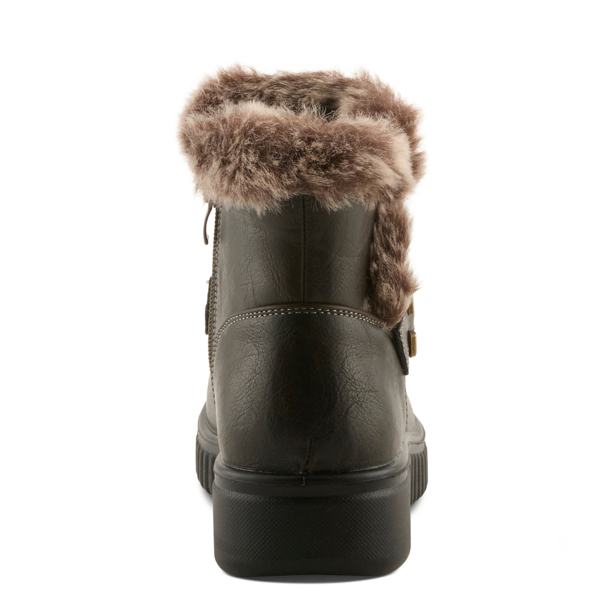Flexus-WOMENS CAMDRIA BOOT FAUX FUR-OLIVE & 