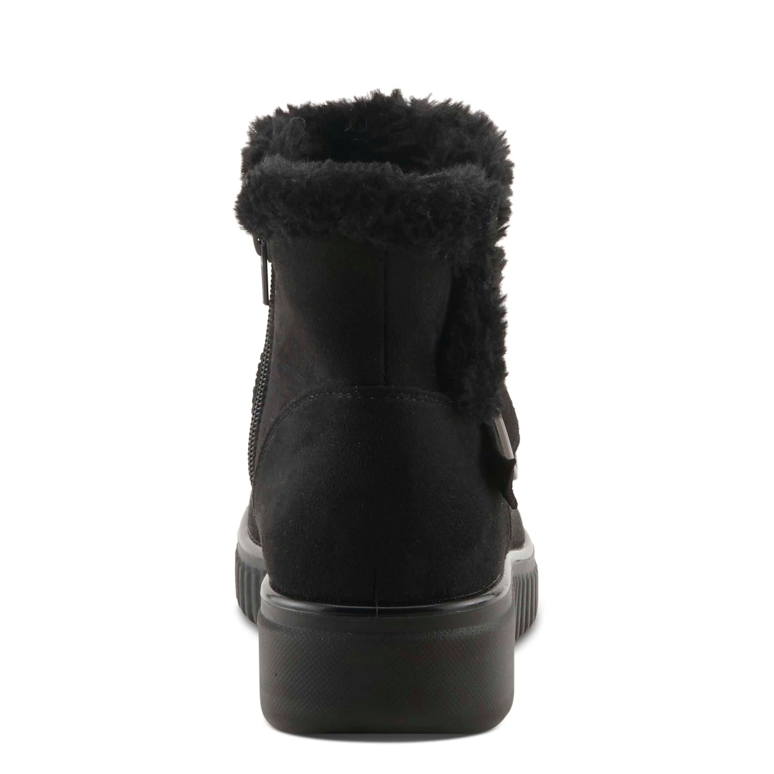 Flexus-WOMENS BADISCO FAUX FUR BOOT-BLACK & 