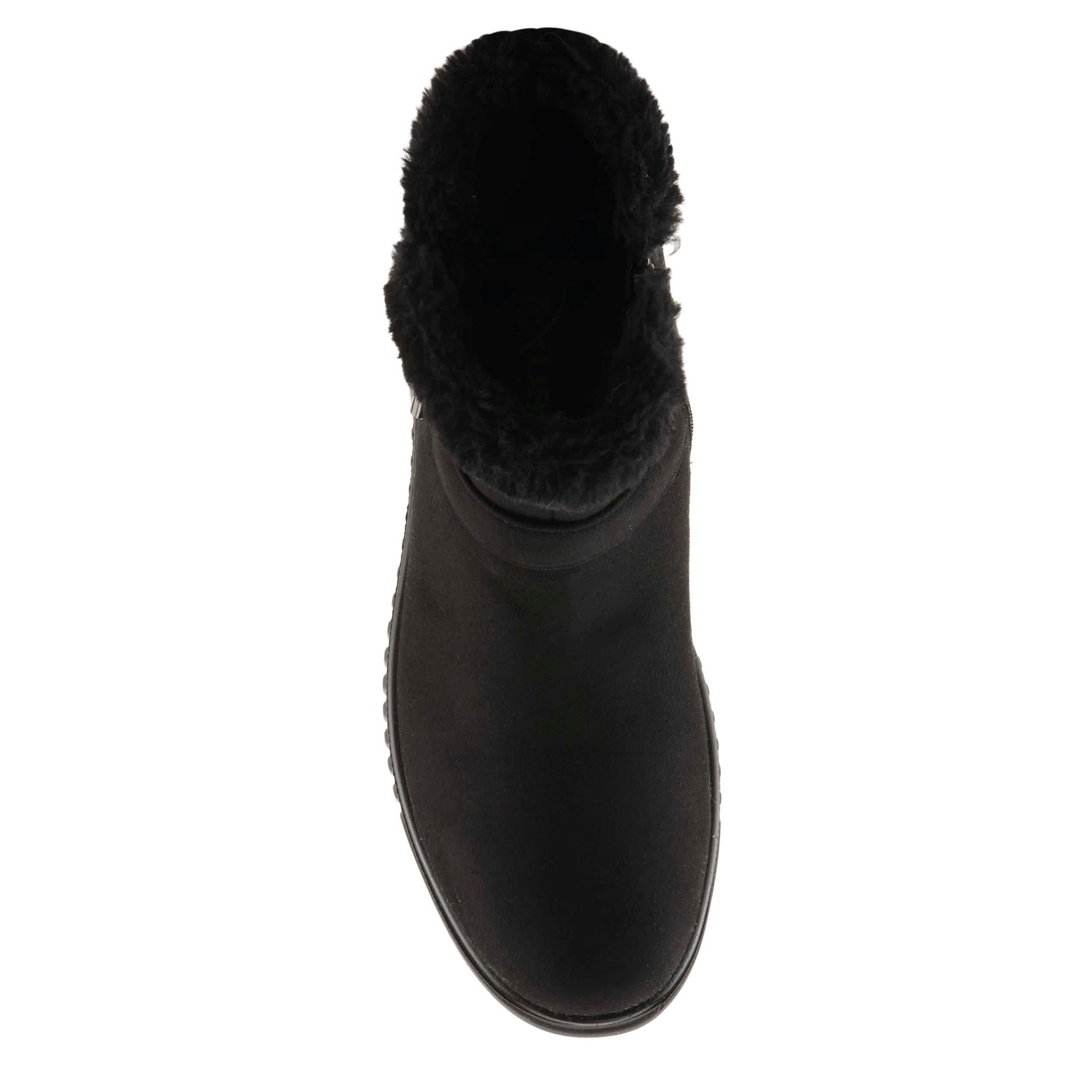 Flexus-WOMENS BADISCO FAUX FUR BOOT-BLACK & 
