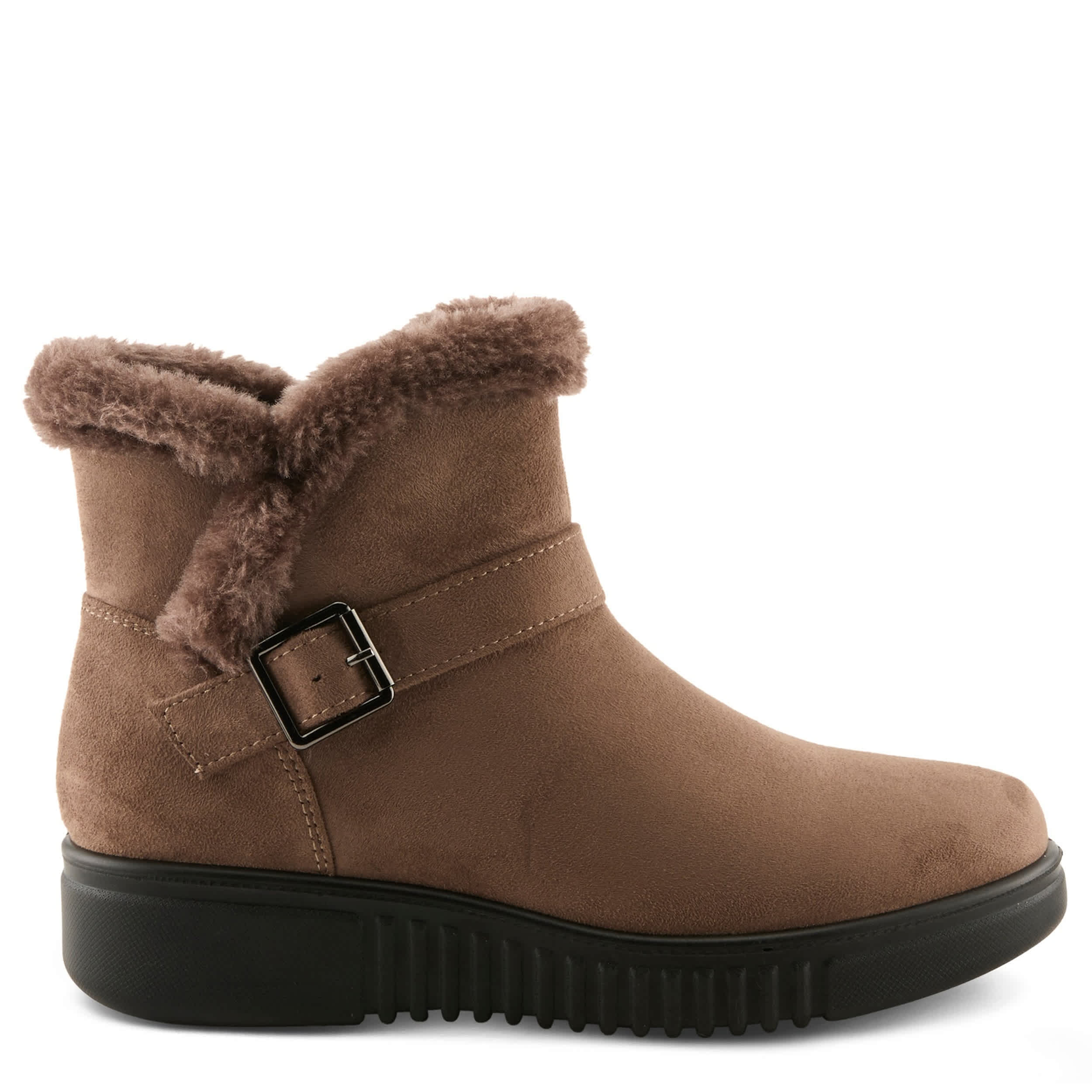 Flexus-WOMENS BADISCO FAUX FUR BOOT-BEIGE & 