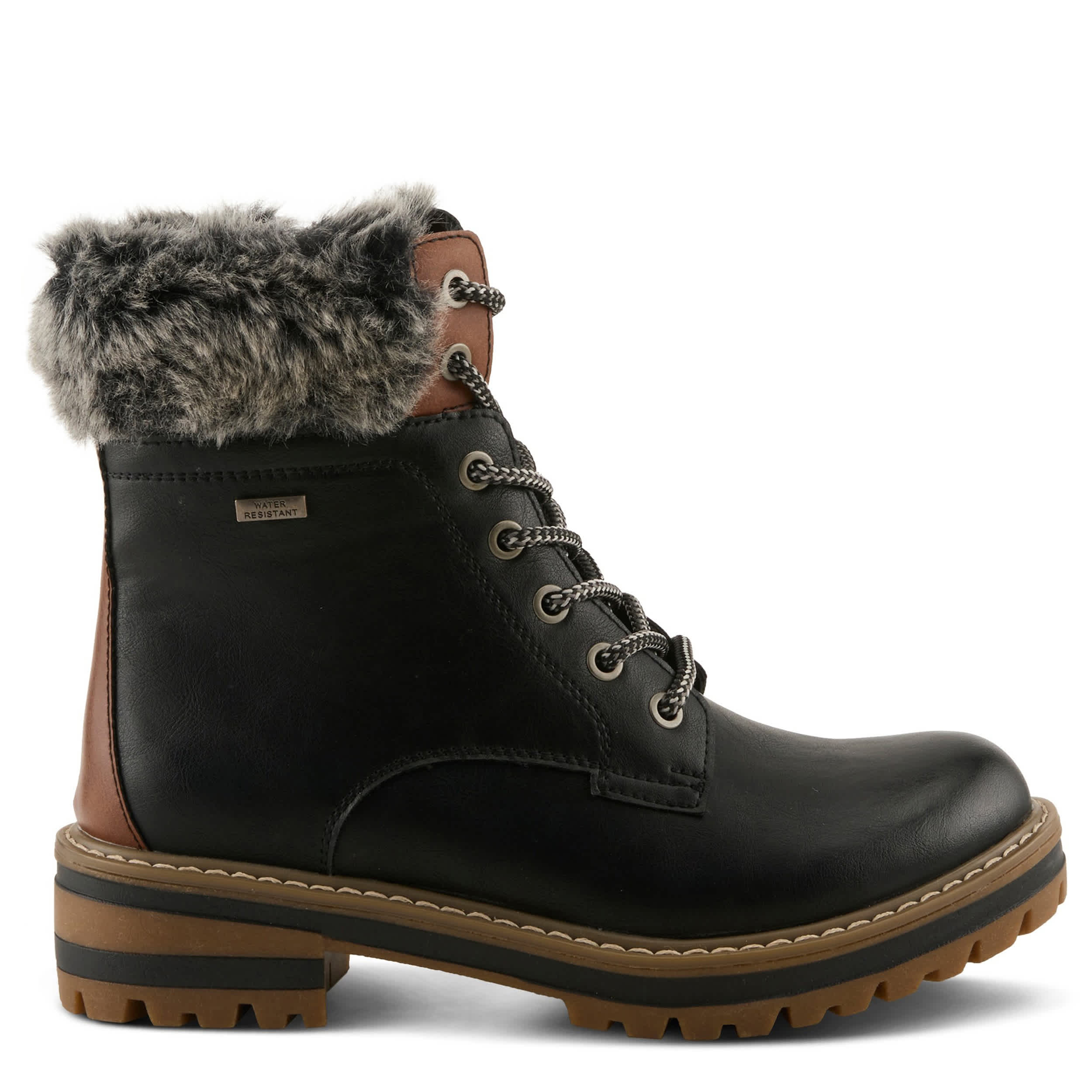 PATRIZIA-WOMENS CANARIO HIKING BOOT-BLACK & MULTICOLOR
