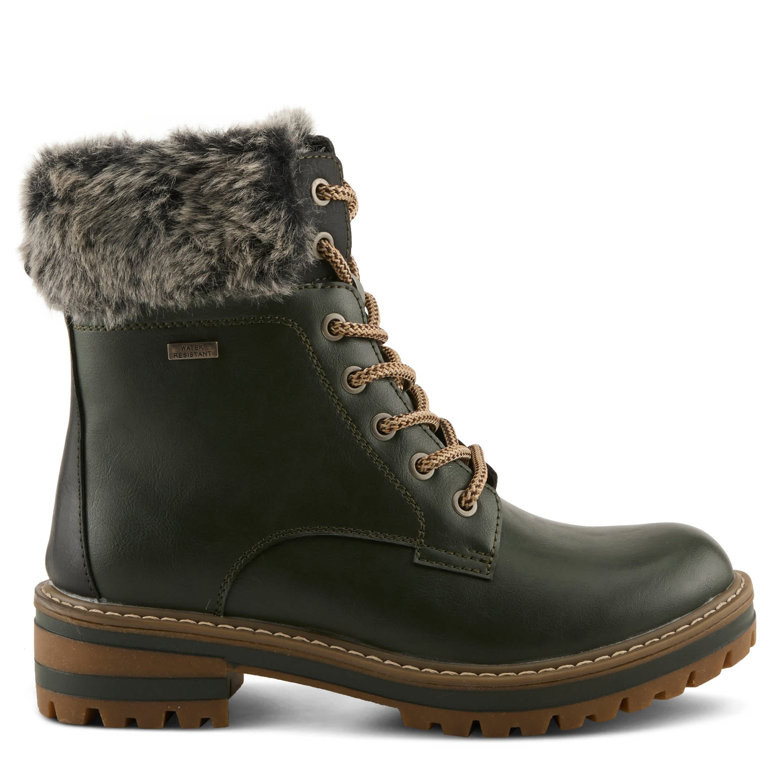 PATRIZIA-WOMENS CANARIO HIKING BOOT-DARK GREEN & MULTICOLOR