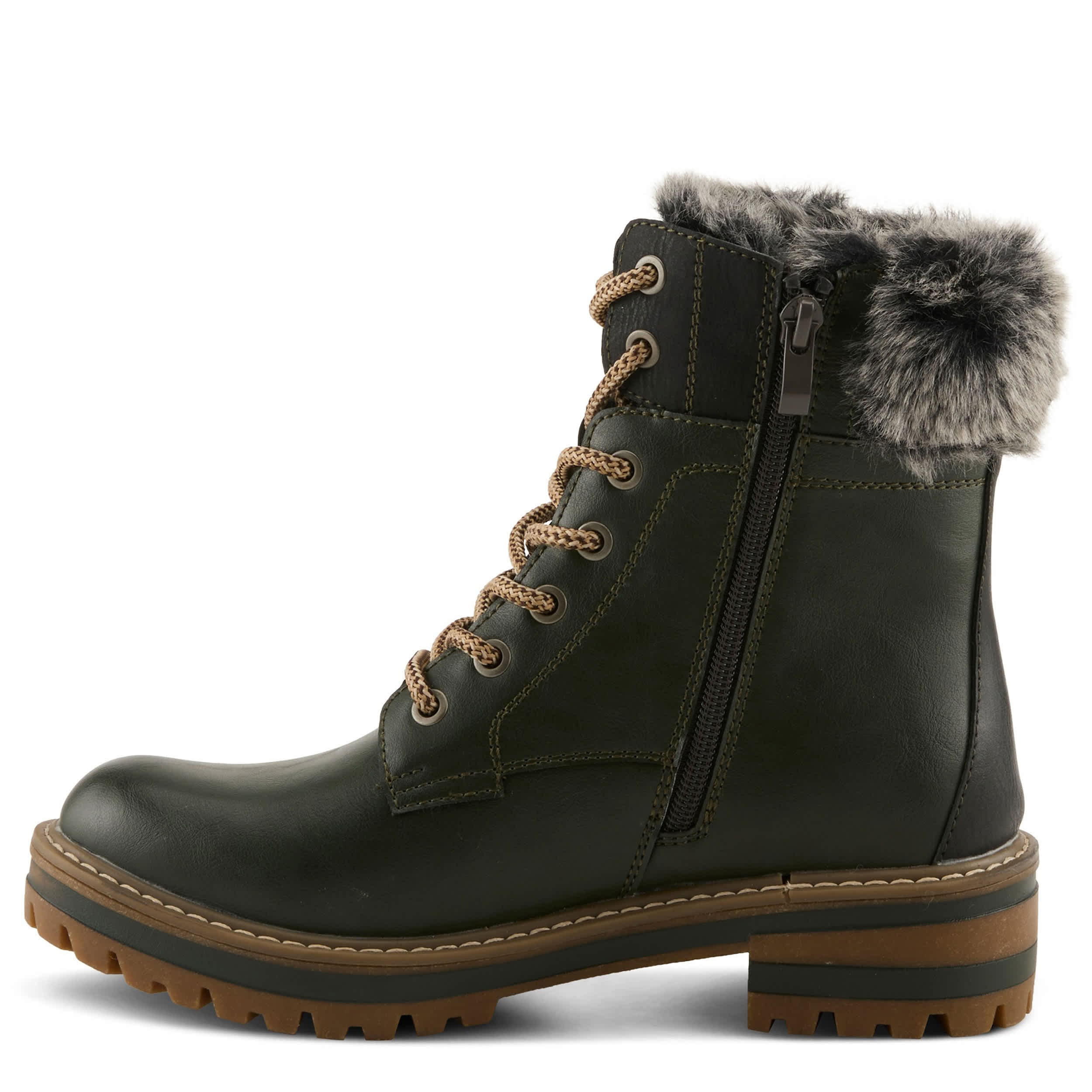 PATRIZIA-WOMENS CANARIO HIKING BOOT-DARK GREEN & MULTICOLOR