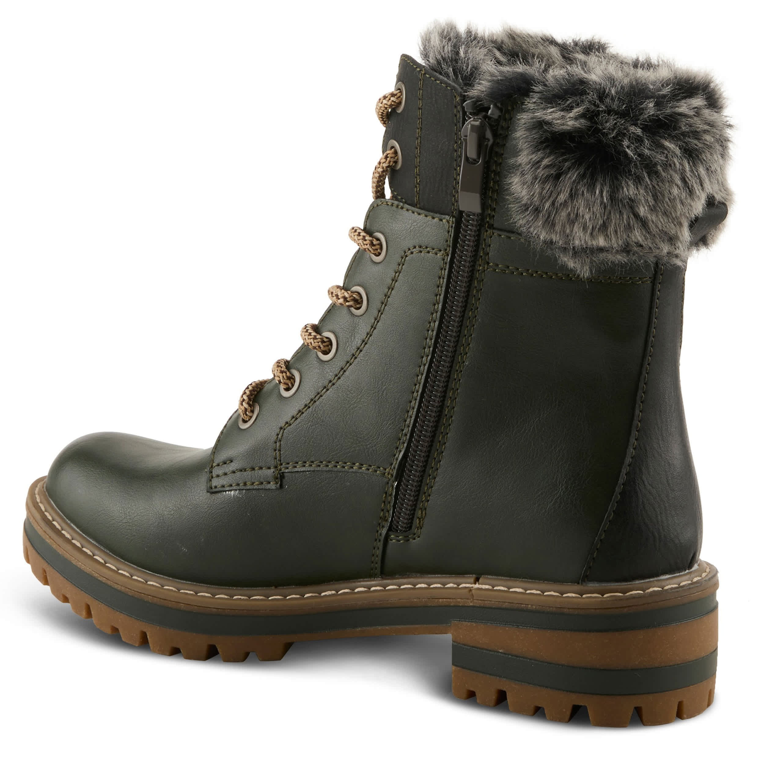PATRIZIA-WOMENS CANARIO HIKING BOOT-DARK GREEN & MULTICOLOR