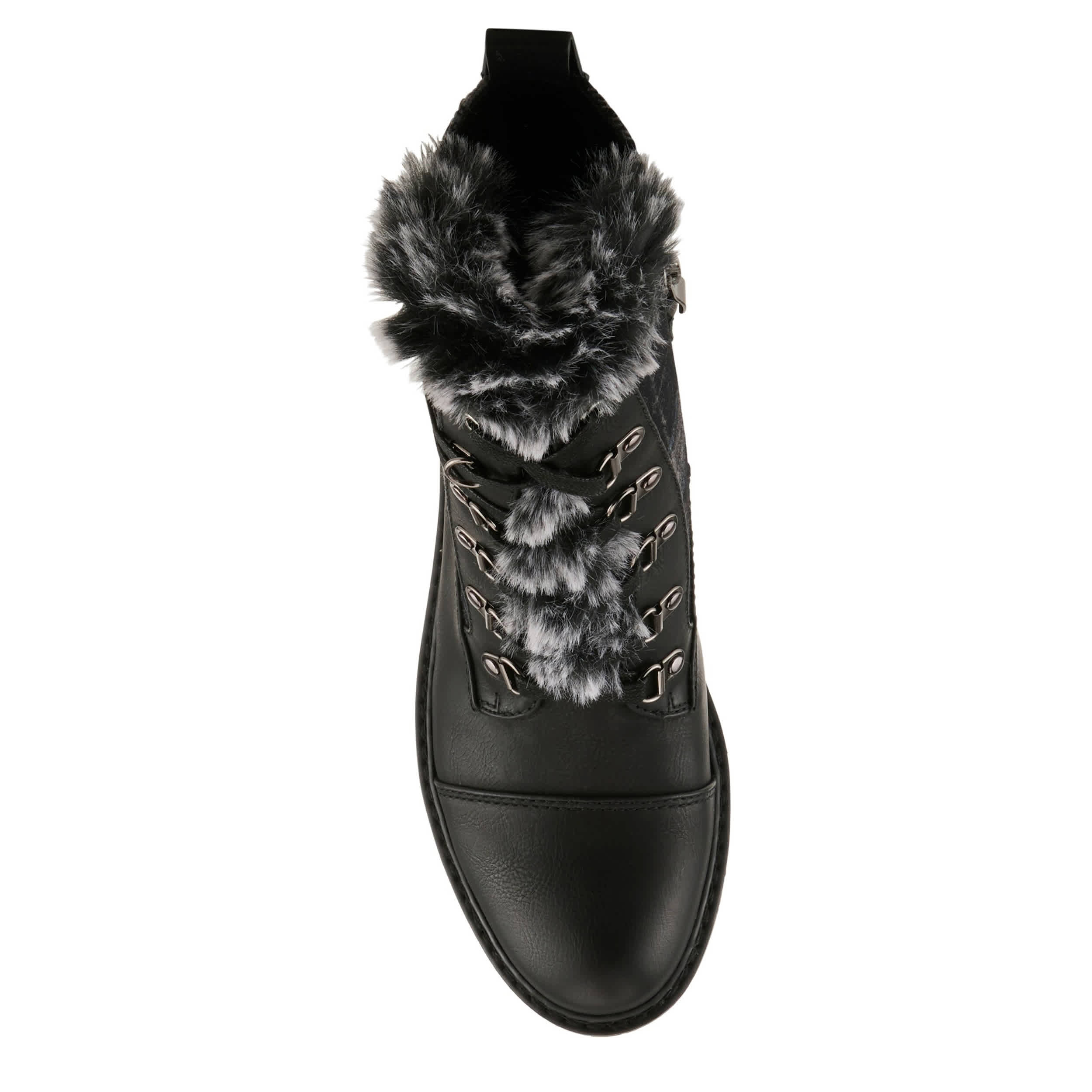 PATRIZIA-WOMENS HILVIA-FLANY BOOTIE-BLACK & PLAID