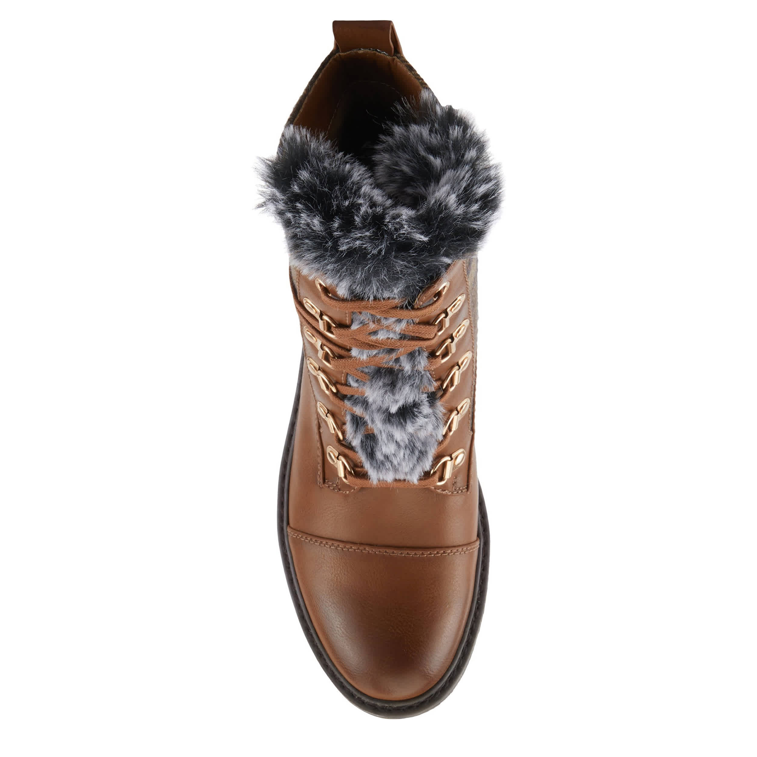 PATRIZIA-WOMENS HILVIA-FLANY BOOTIE-BROWN & PLAID