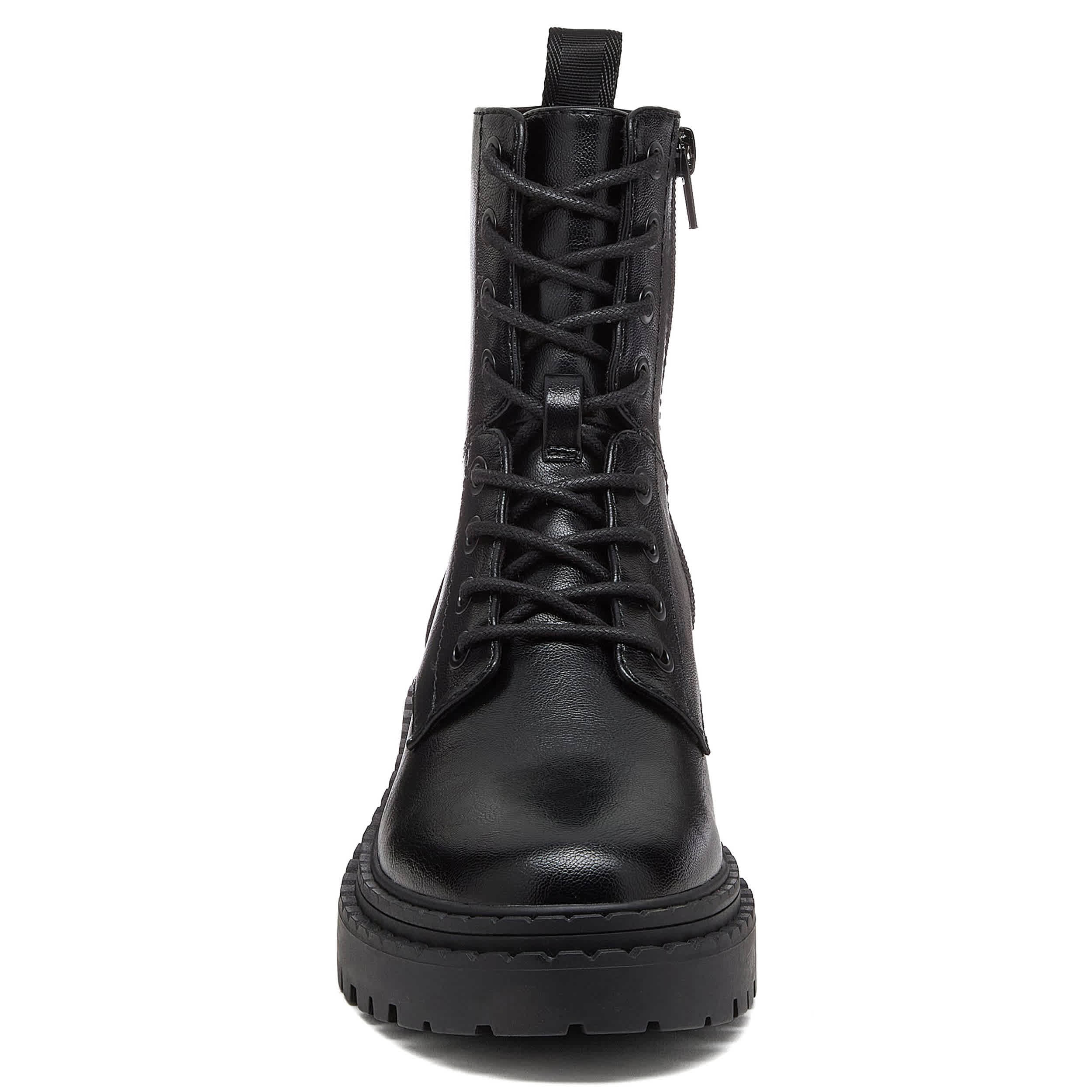 ROCKET DOG-WOMENS PRIMA LACE UP BOOT-BLACK & 
