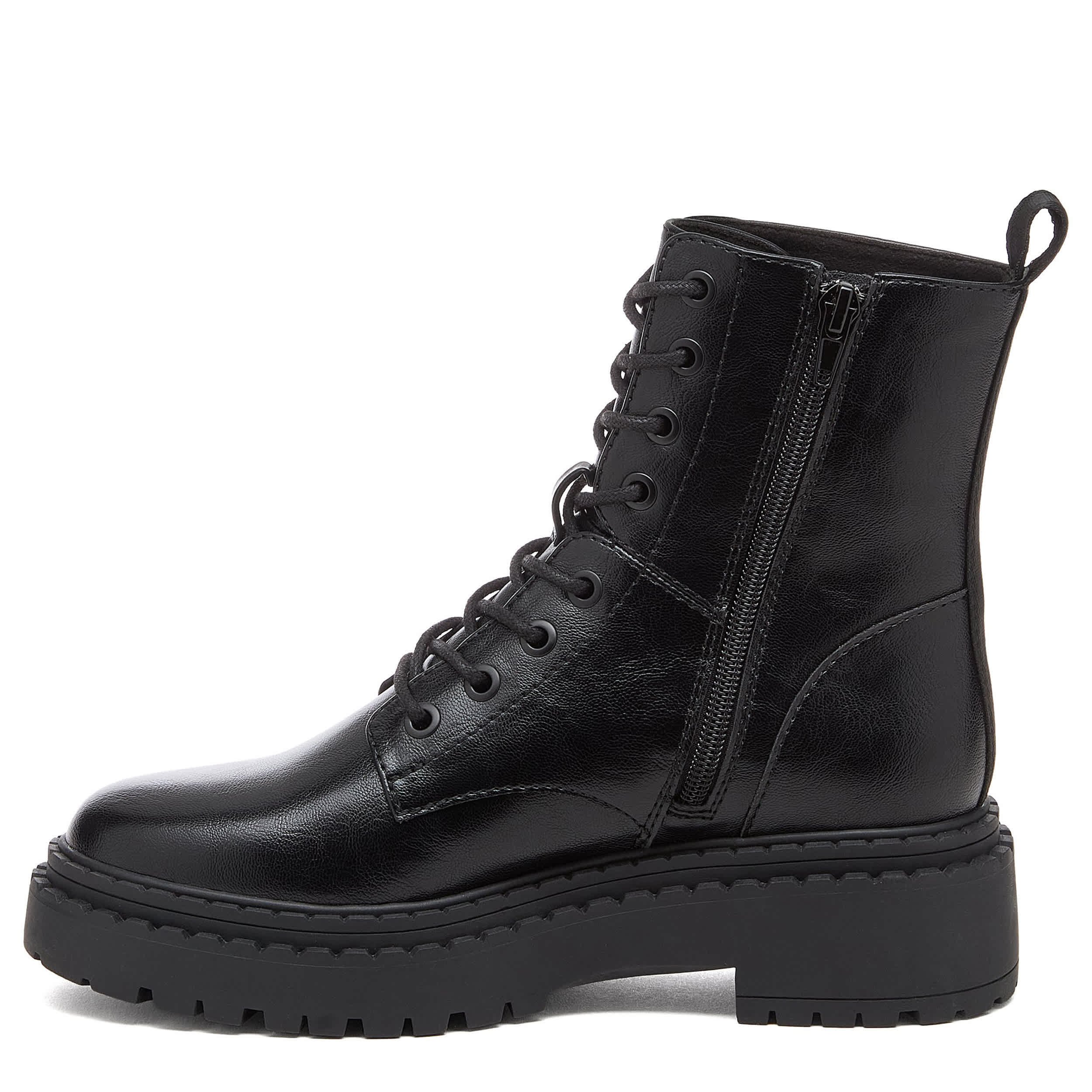ROCKET DOG-WOMENS PRIMA LACE UP BOOT-BLACK & 
