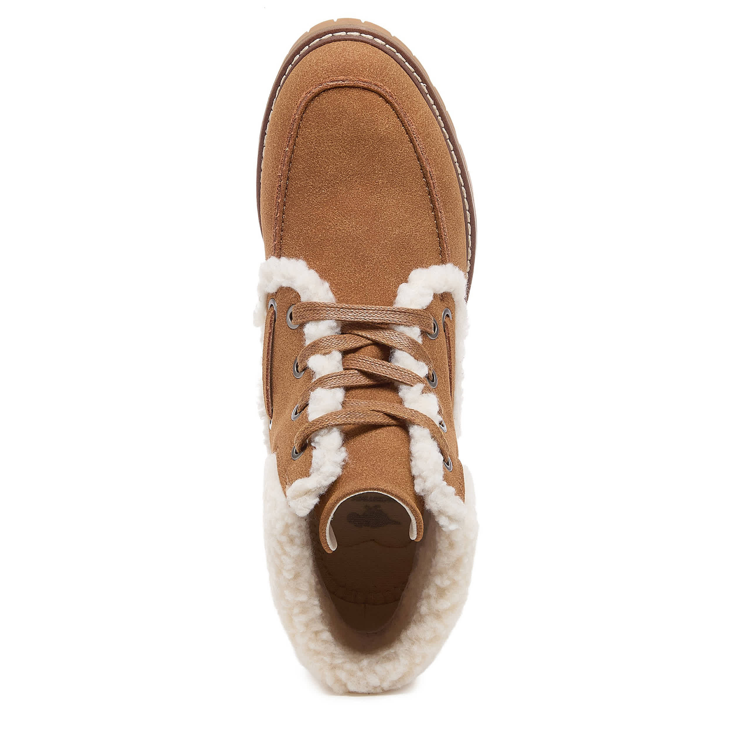 ROCKET DOG-WOMENS NIXIE LAVE UP FAUX FUR BOOT-COGNAC & 