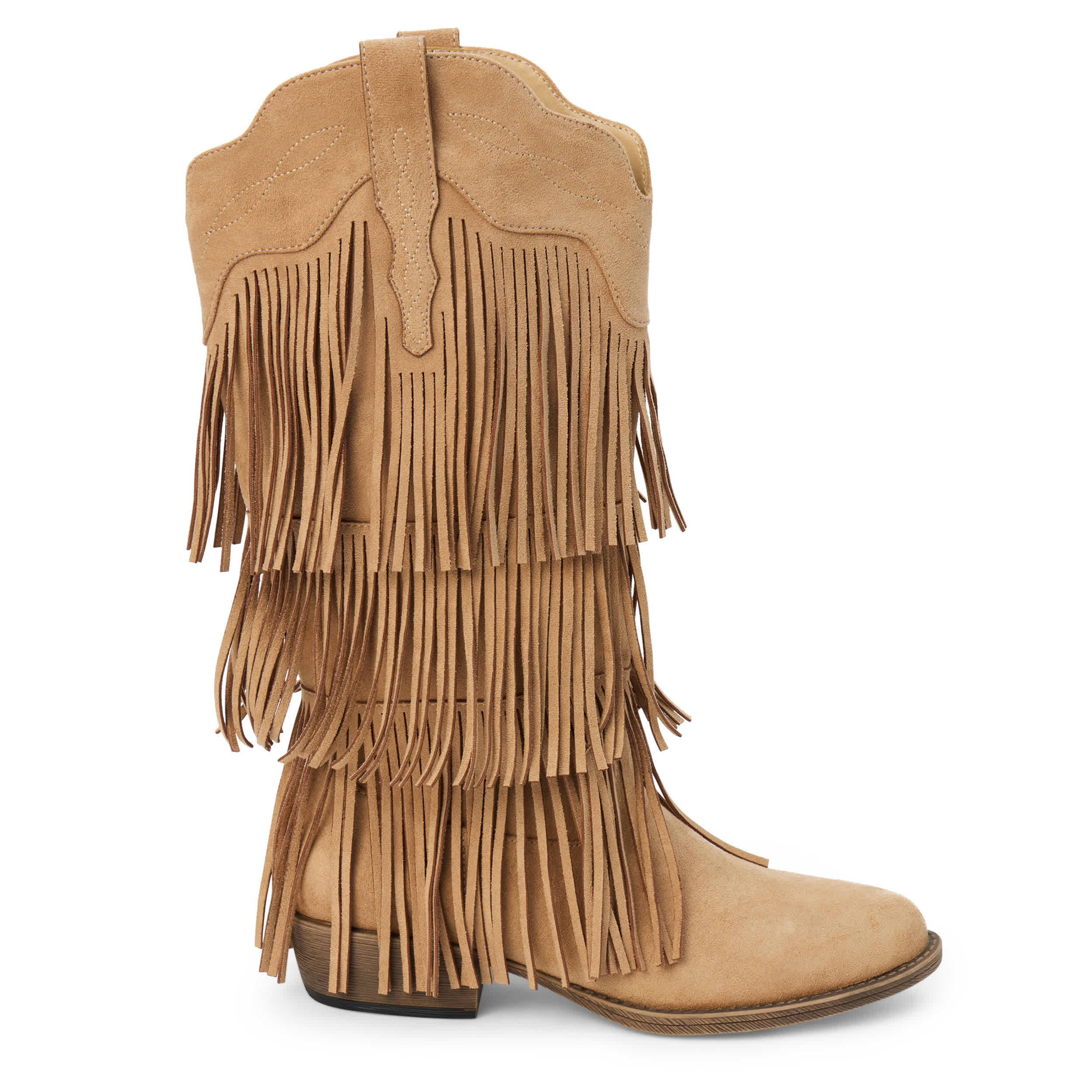 COCONUTS-WOMENS SALOON WESTERN BOOT-NATURAL & 