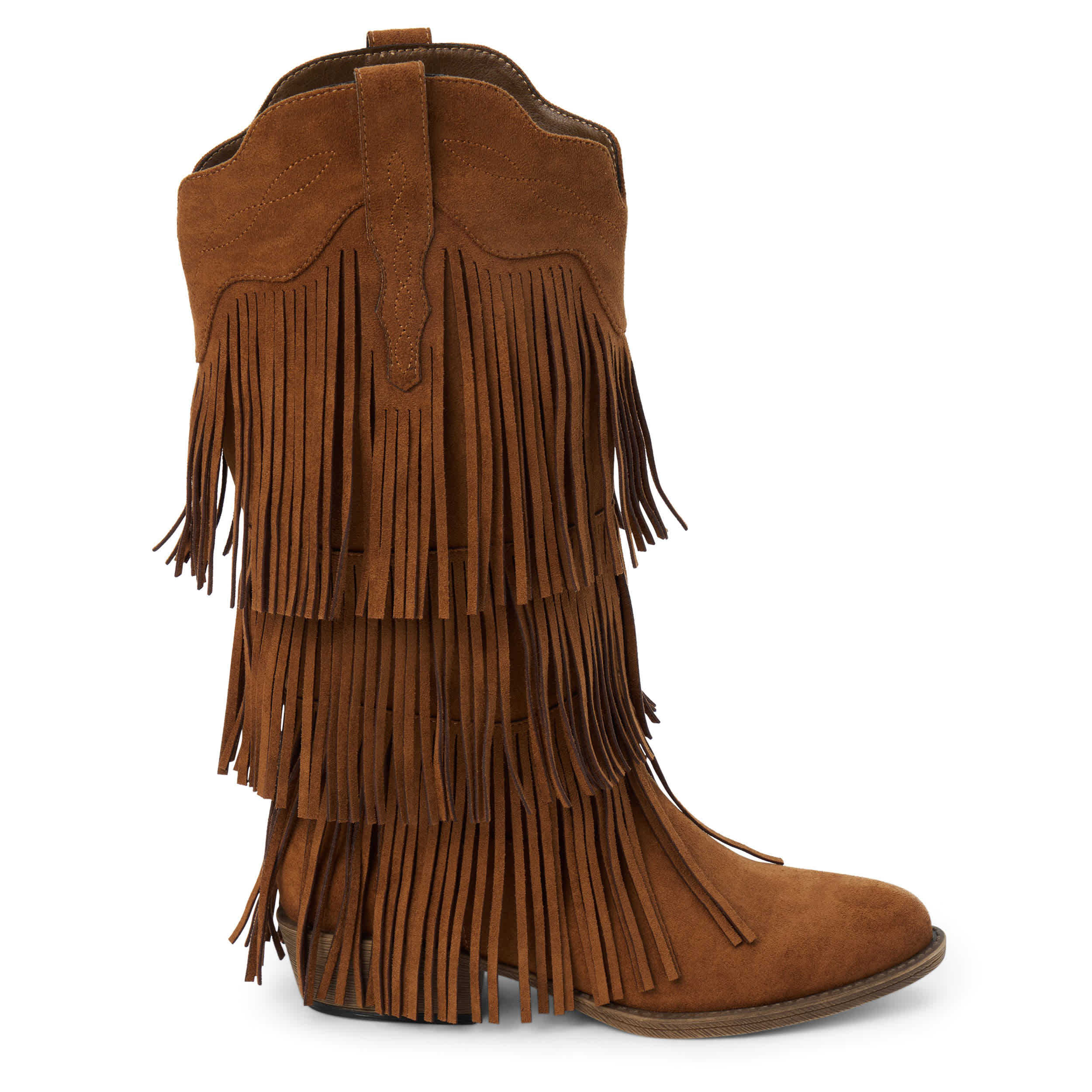 COCONUTS-WOMENS SALOON WESTERN BOOT-BROWN & 