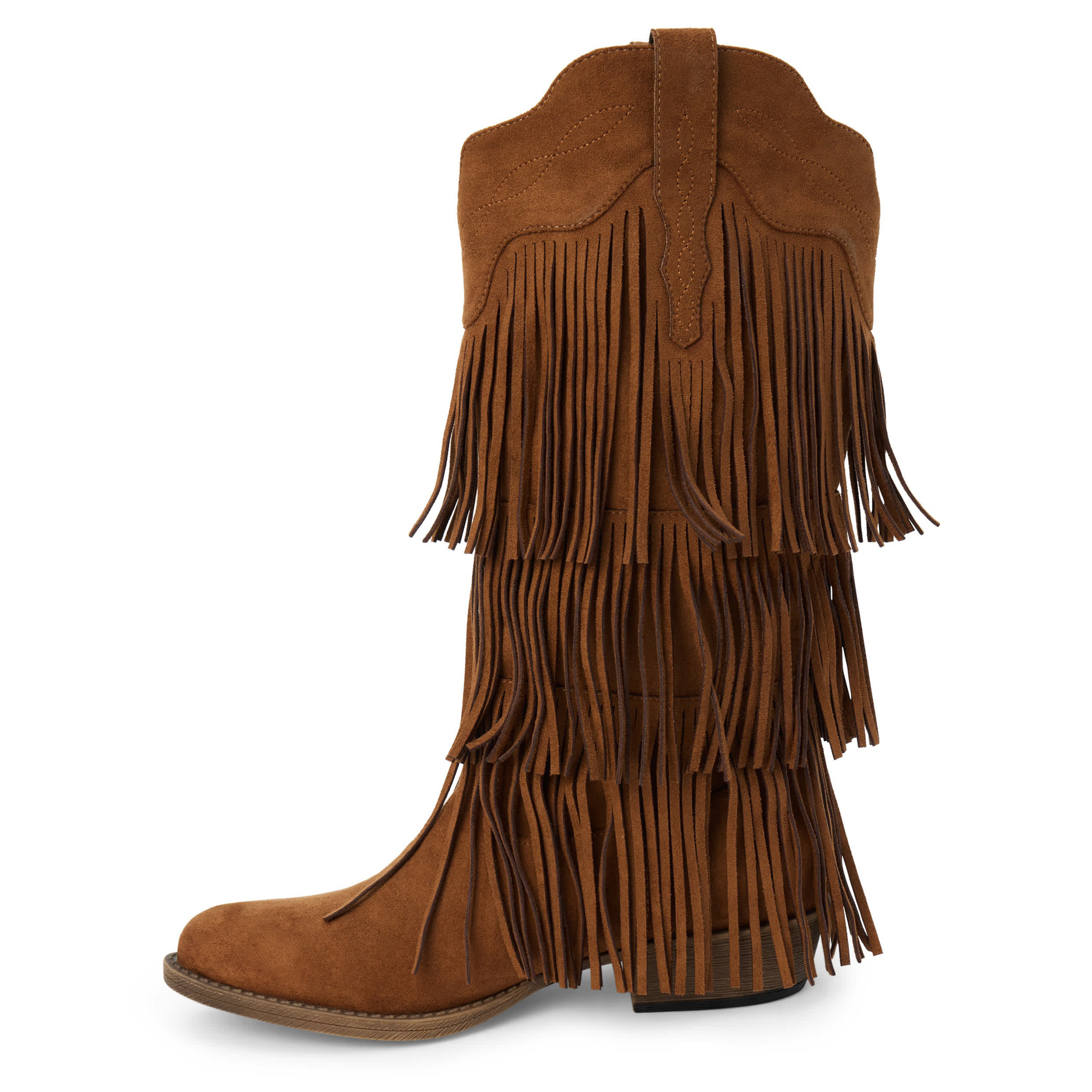 COCONUTS-WOMENS SALOON WESTERN BOOT-BROWN & 
