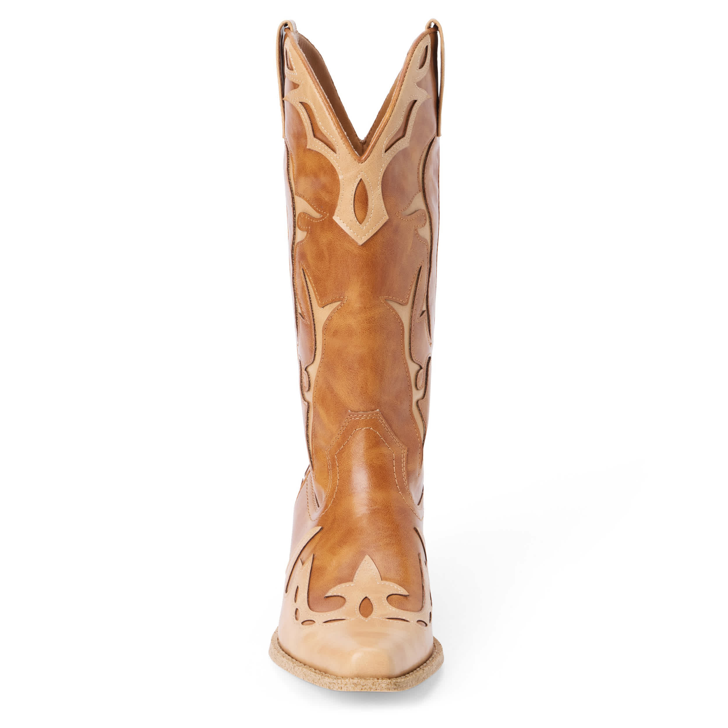 COCONUTS-WOMENS WYLIE WESTERN BOOT-TAN & NATURAL