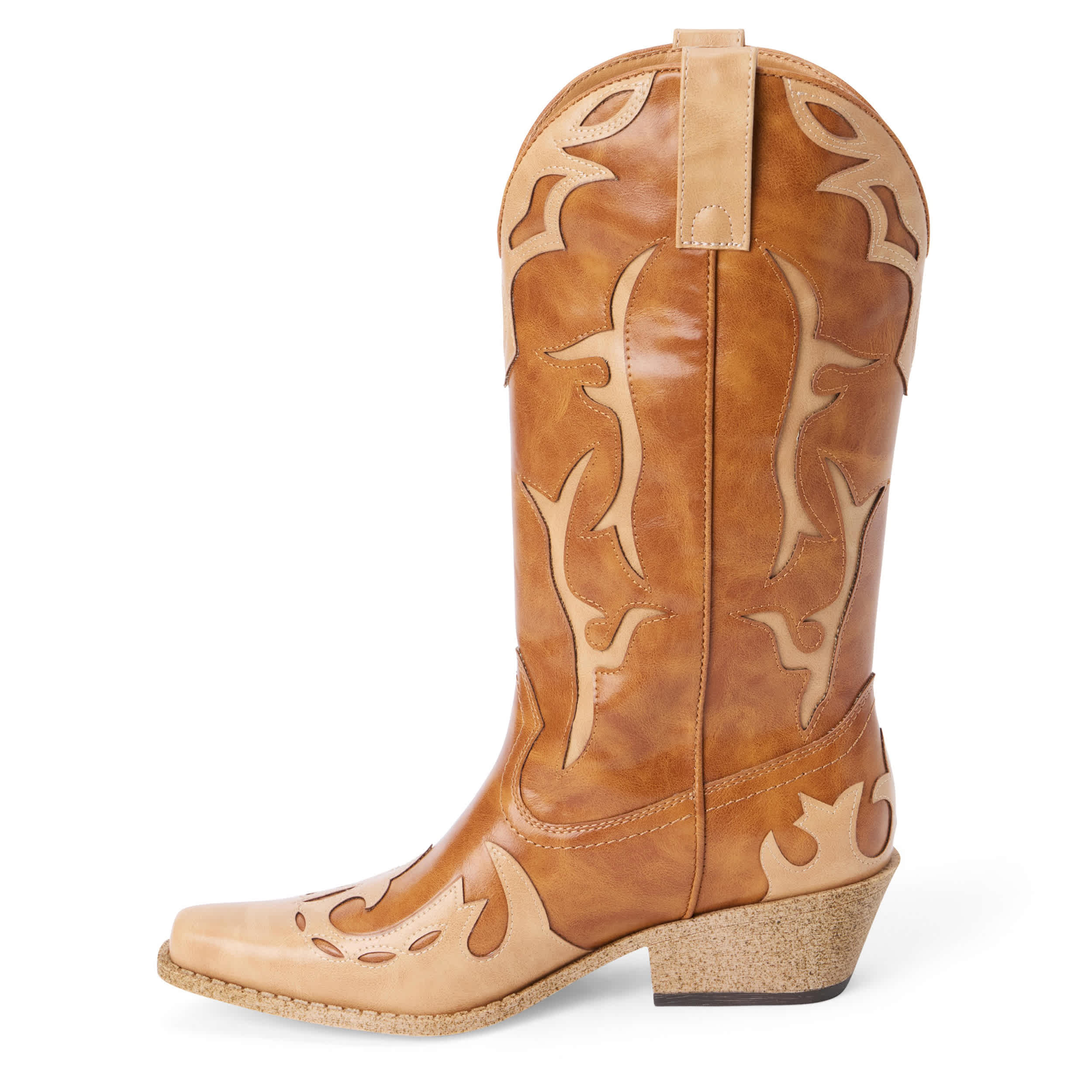 COCONUTS-WOMENS WYLIE WESTERN BOOT-TAN & NATURAL