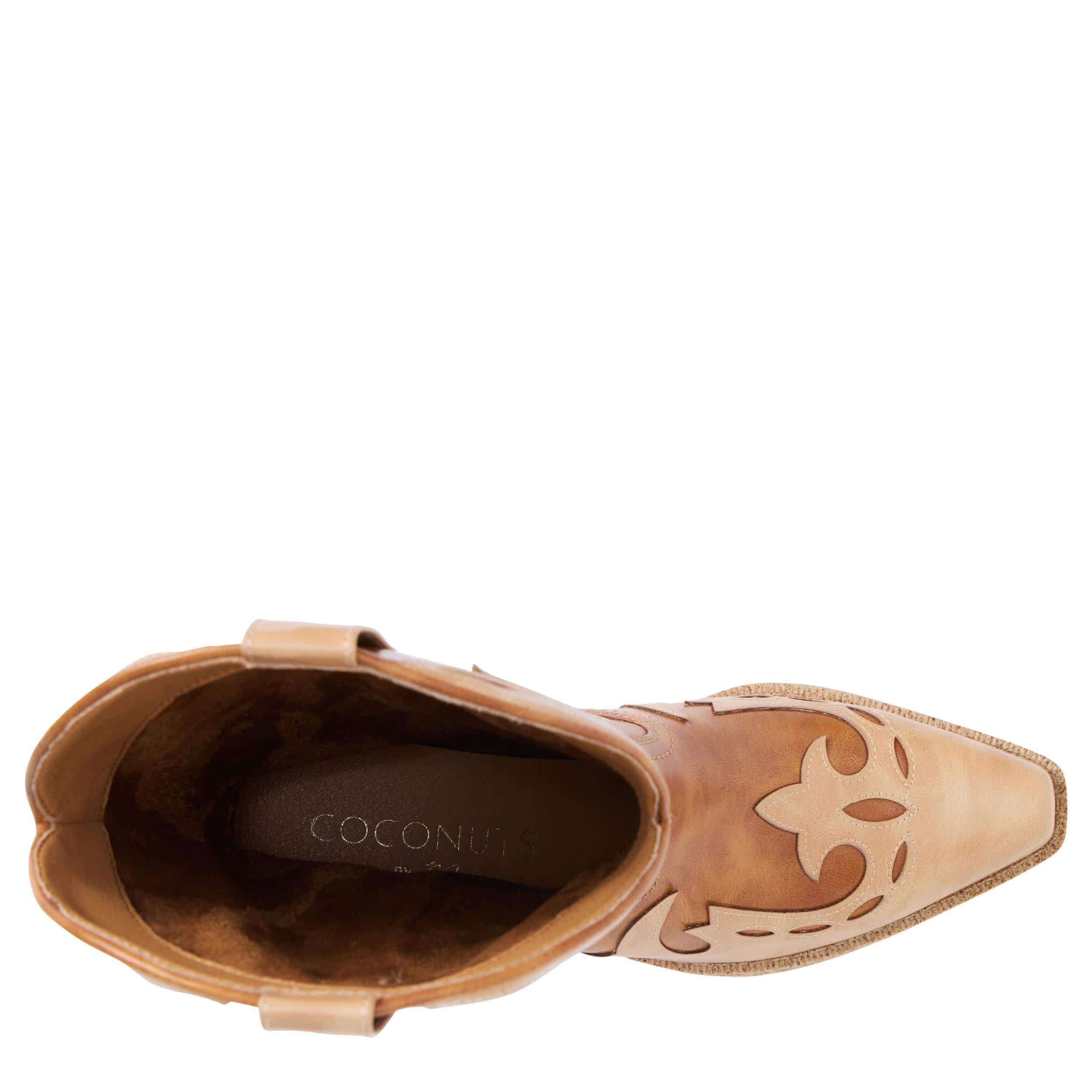 COCONUTS-WOMENS WYLIE WESTERN BOOT-TAN & NATURAL