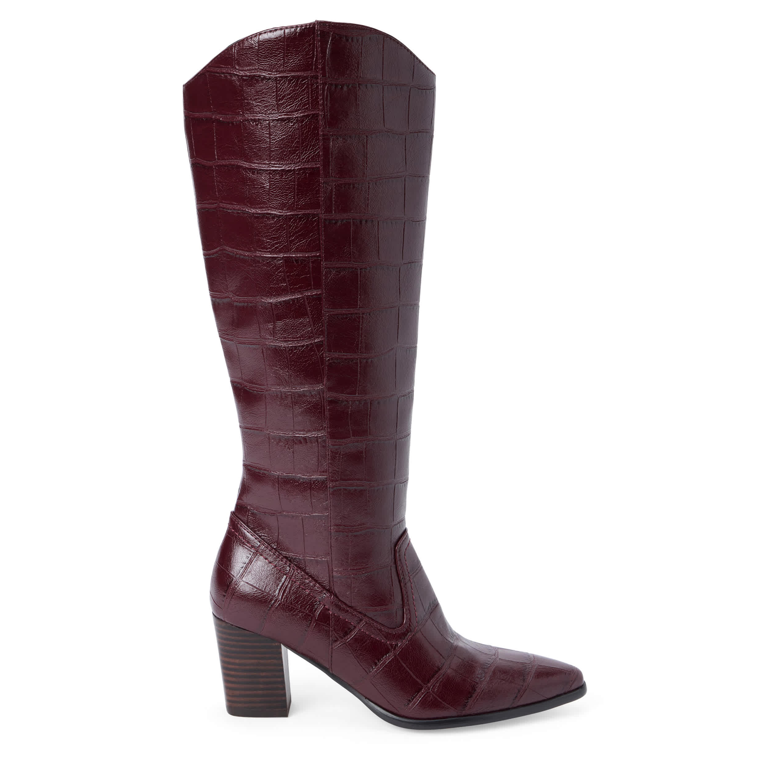 COCONUTS-WOMENS KIRBY TALL DRESS BOOT-BURGUNDY & 