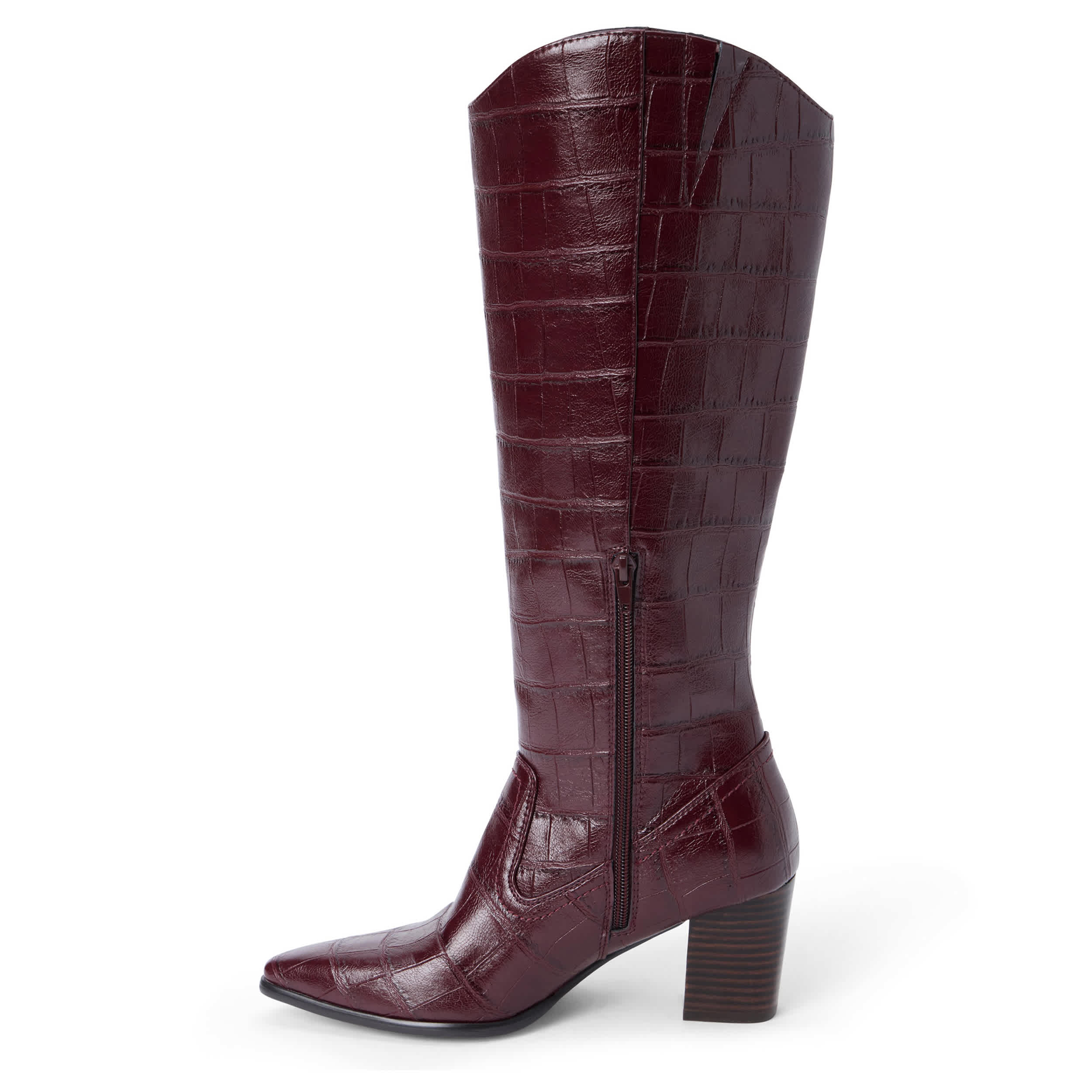COCONUTS-WOMENS KIRBY TALL DRESS BOOT-BURGUNDY & 
