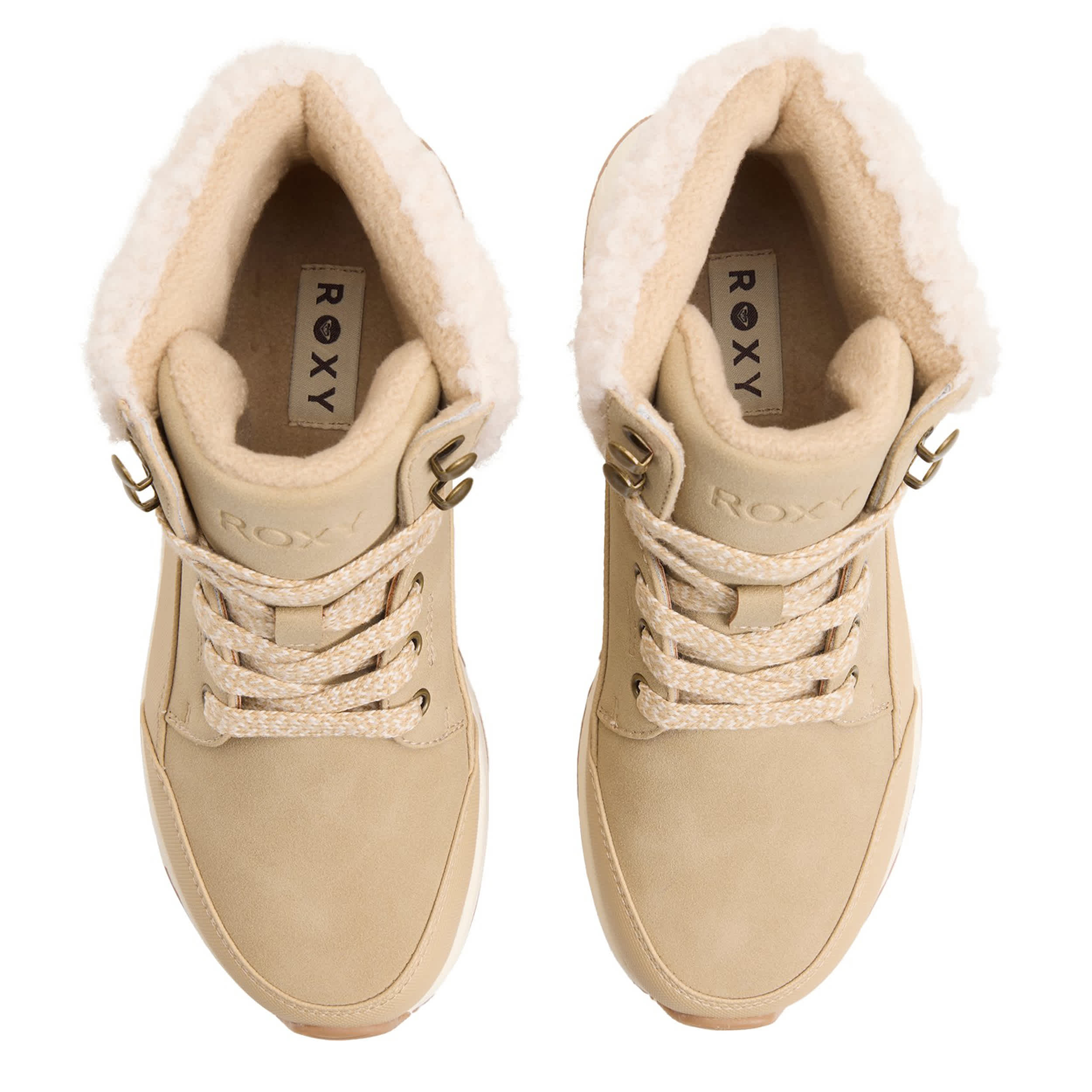 ROXY-WOMENS SKI SLOPE ANKLE BOOT-SAND & 