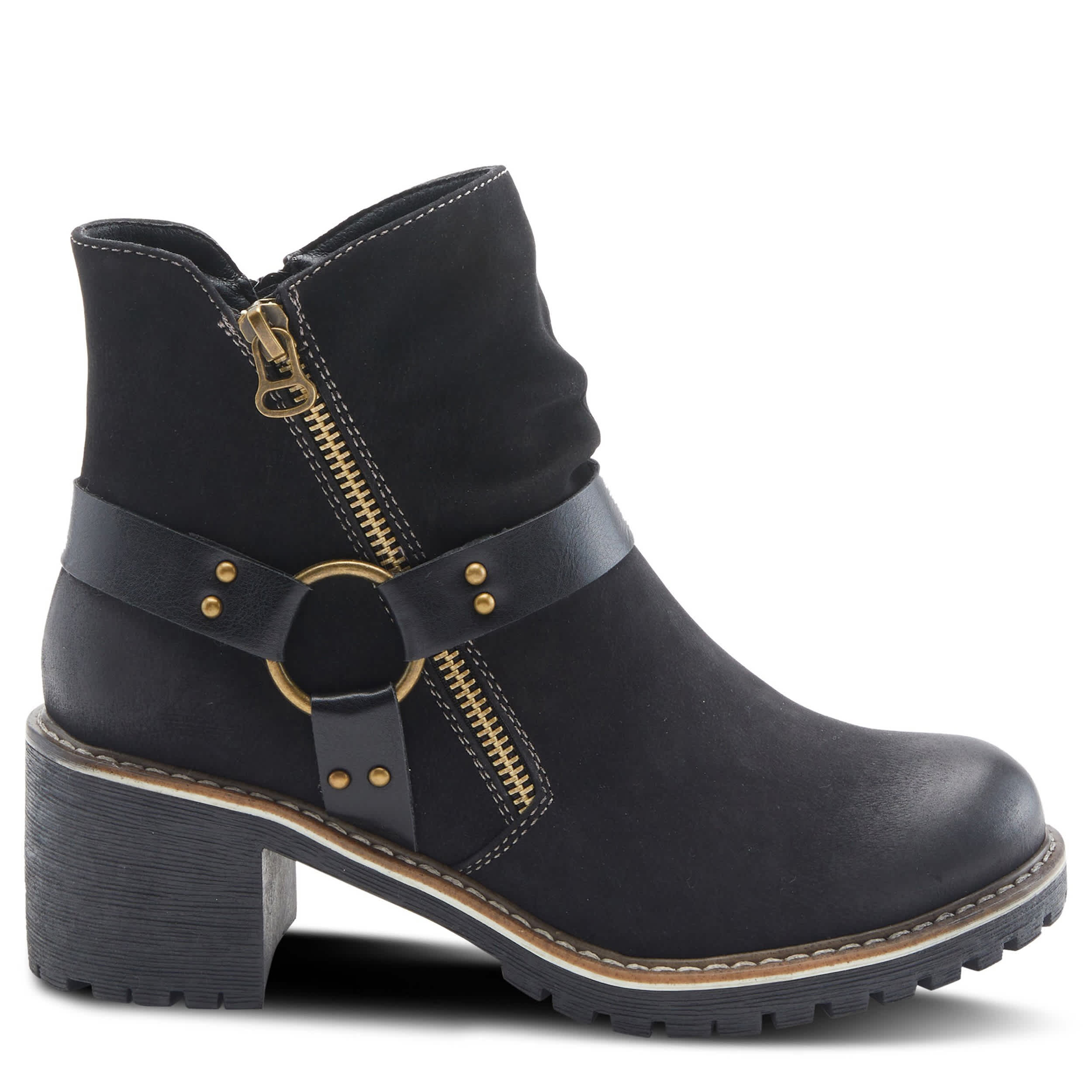 PATRIZIA-WOMENS FIREWOOD BOOTIE-BLACK & 