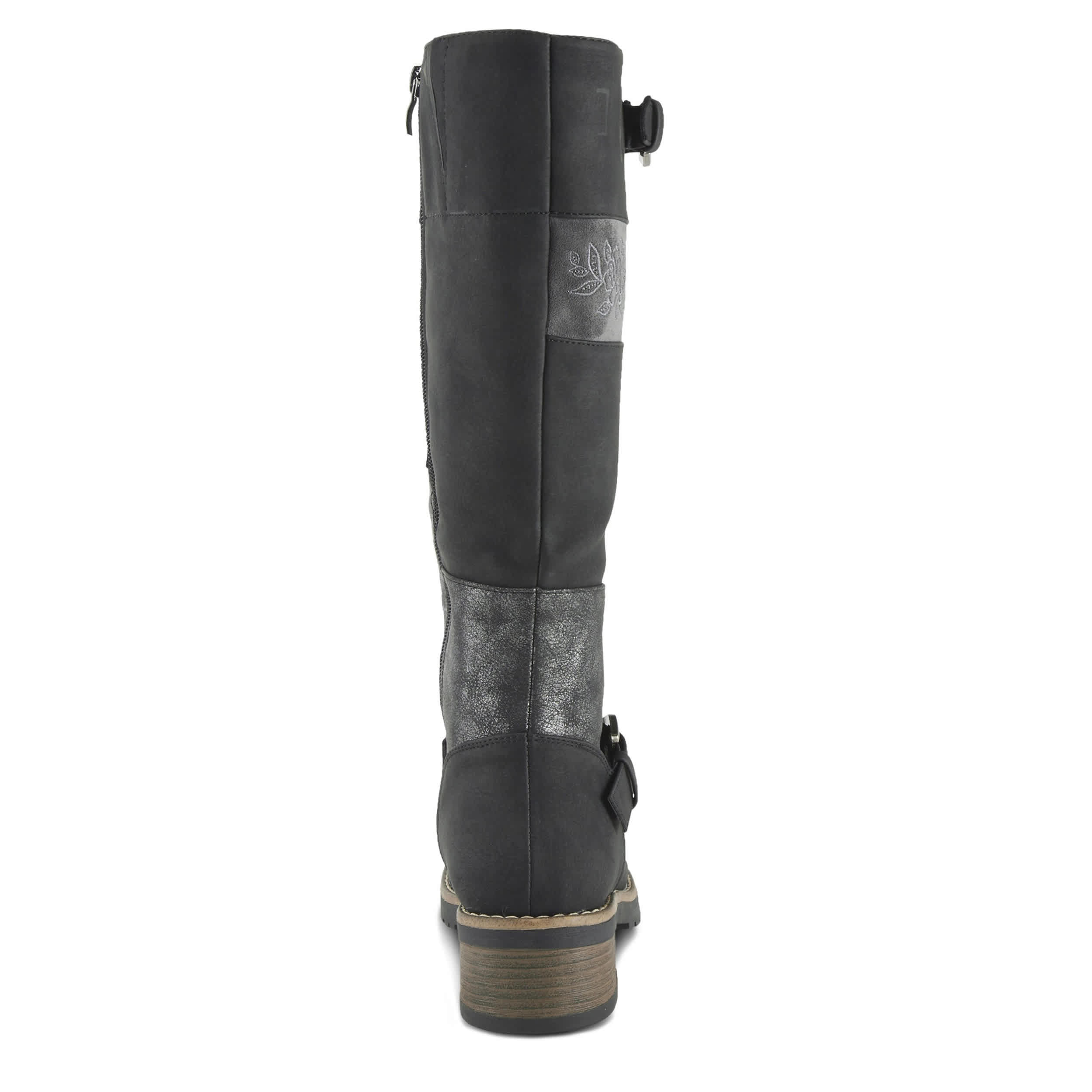 PATRIZIA-WOMENS COLLAGE TALL BOOT-BLACK & MULTICOLOR