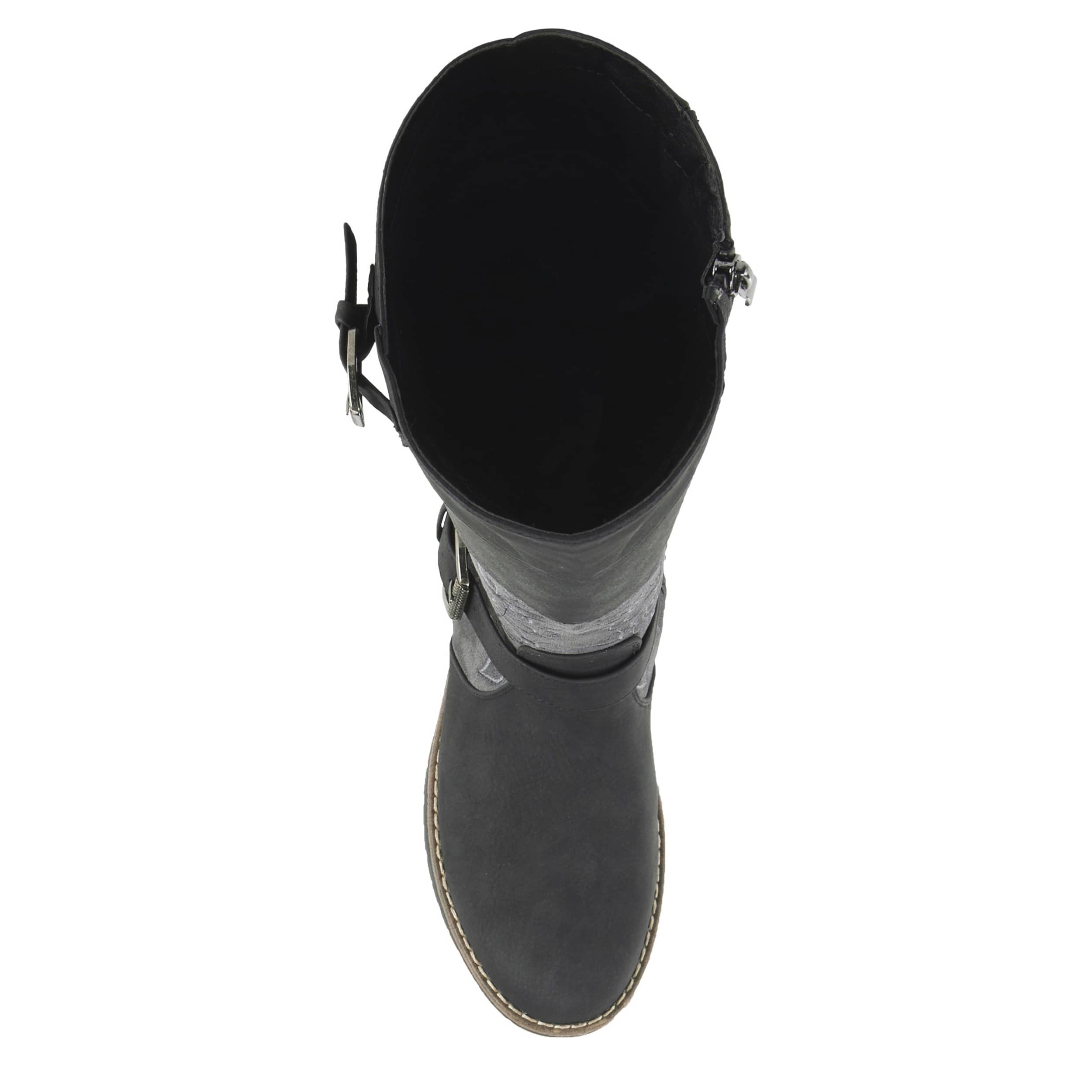 PATRIZIA-WOMENS COLLAGE TALL BOOT-BLACK & MULTICOLOR