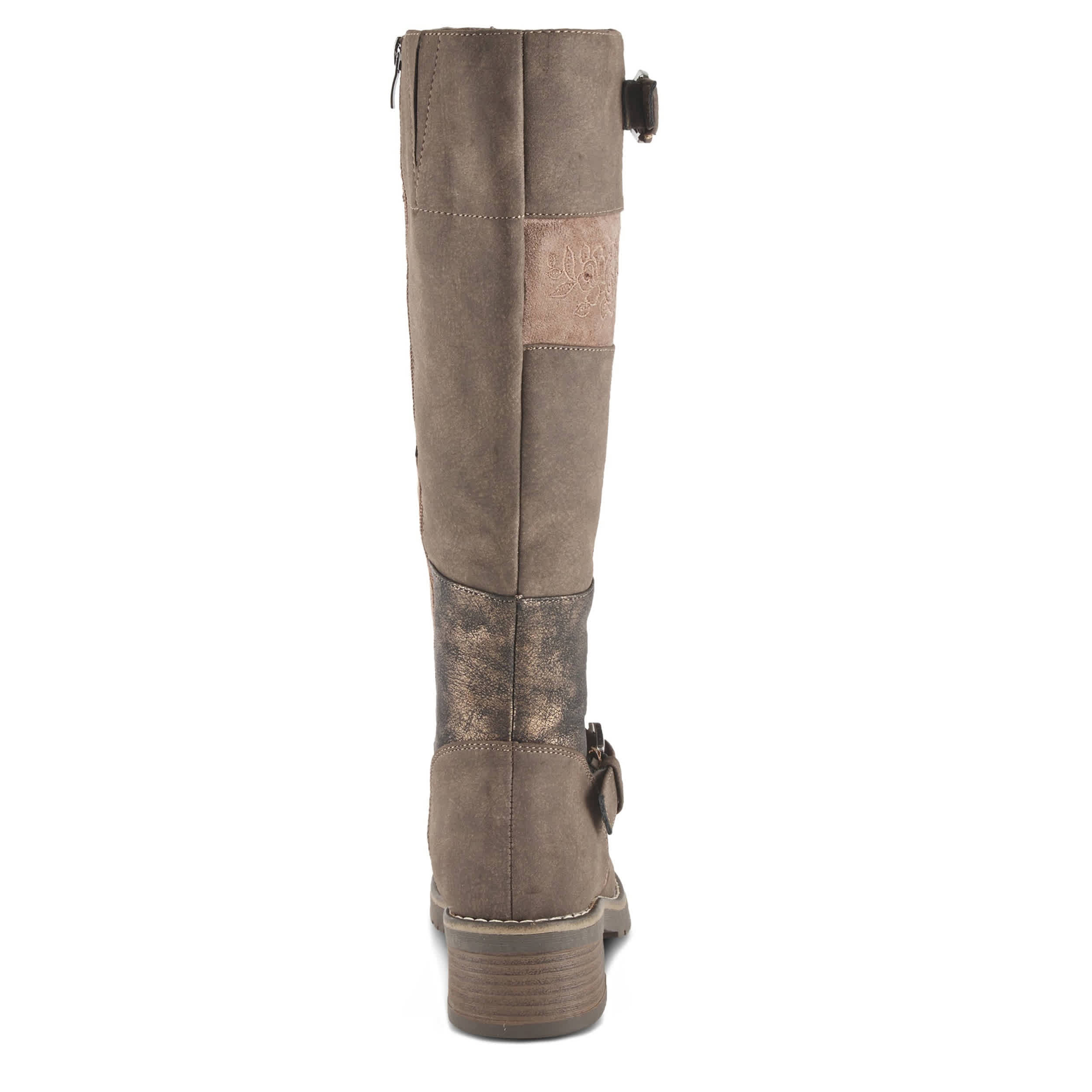 PATRIZIA-WOMENS COLLAGE TALL BOOT-BROWN & MULTICOLOR