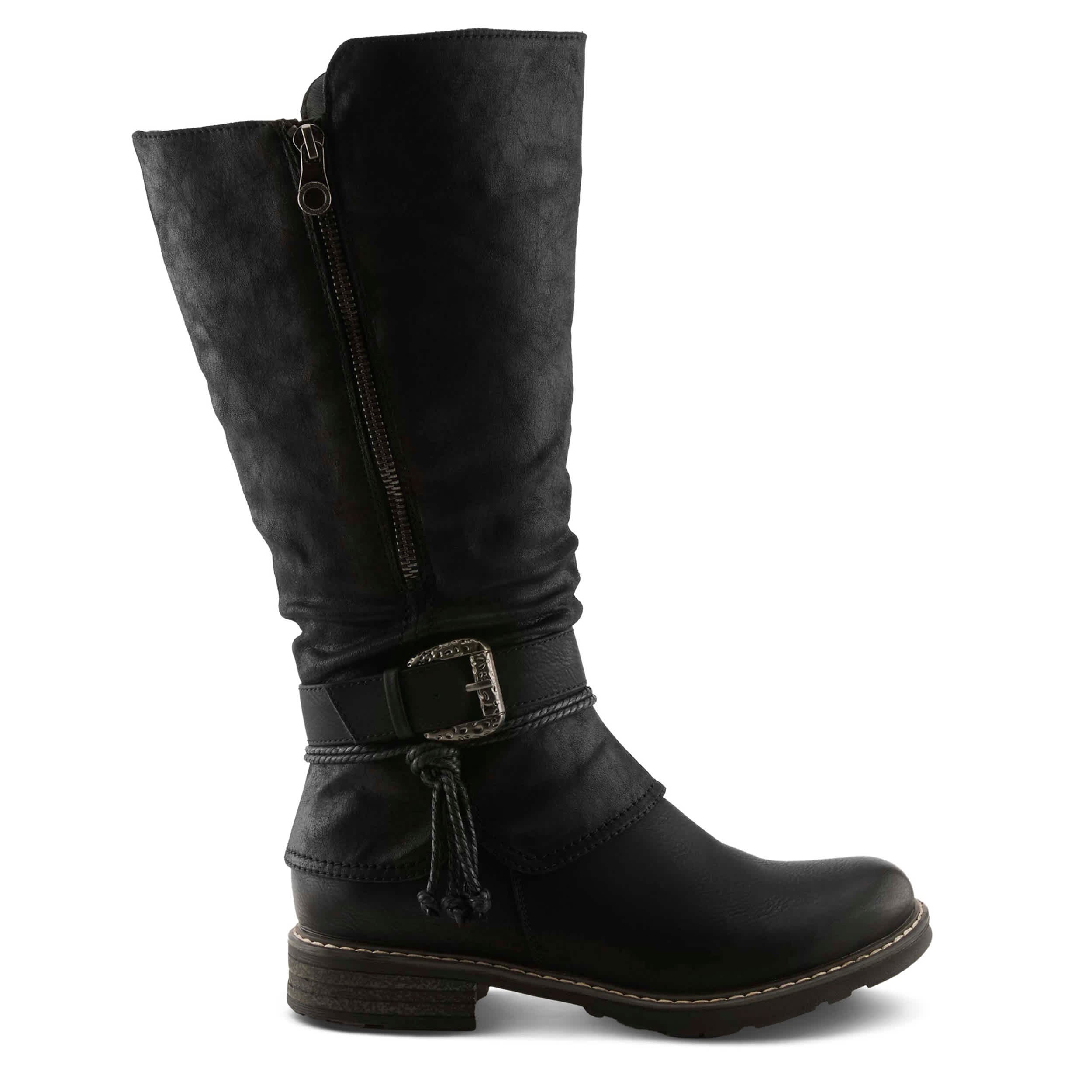 PATRIZIA-WOMENS KABUTA BOOTA TALL BOOT-BLACK & 