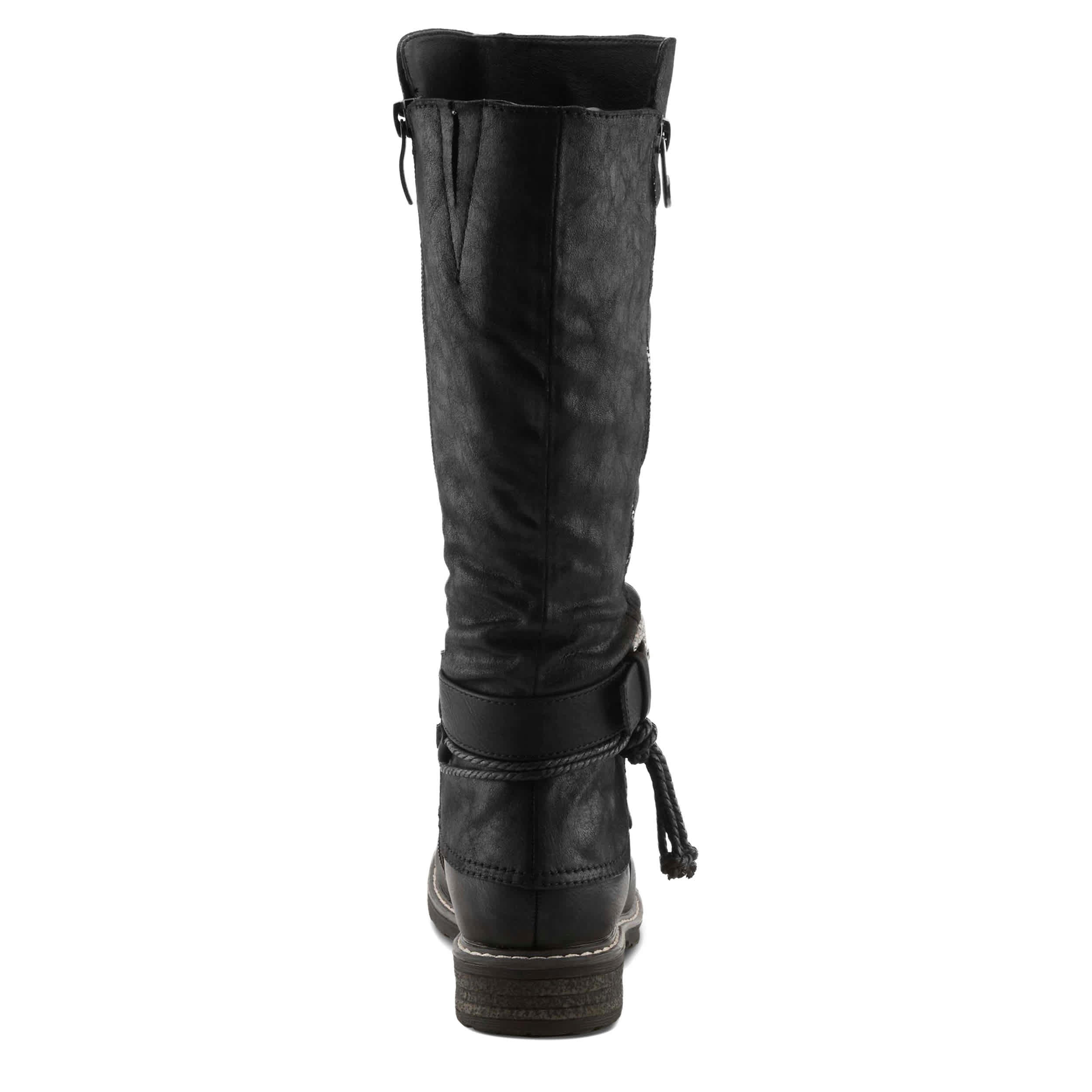 PATRIZIA-WOMENS KABUTA BOOTA TALL BOOT-BLACK & 