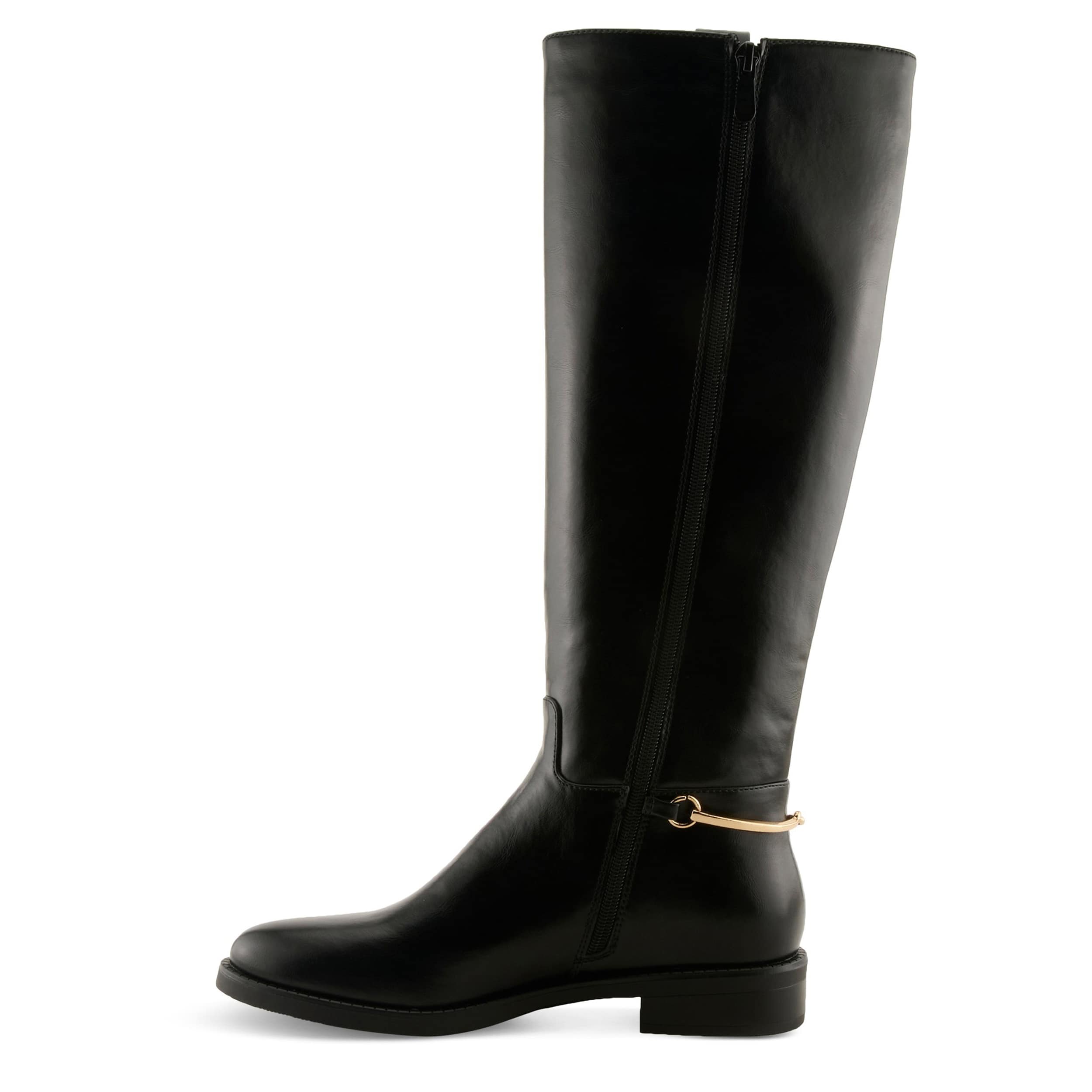 PATRIZIA-WOMENS RIDINSTYLE TALL BOOT-BLACK & 
