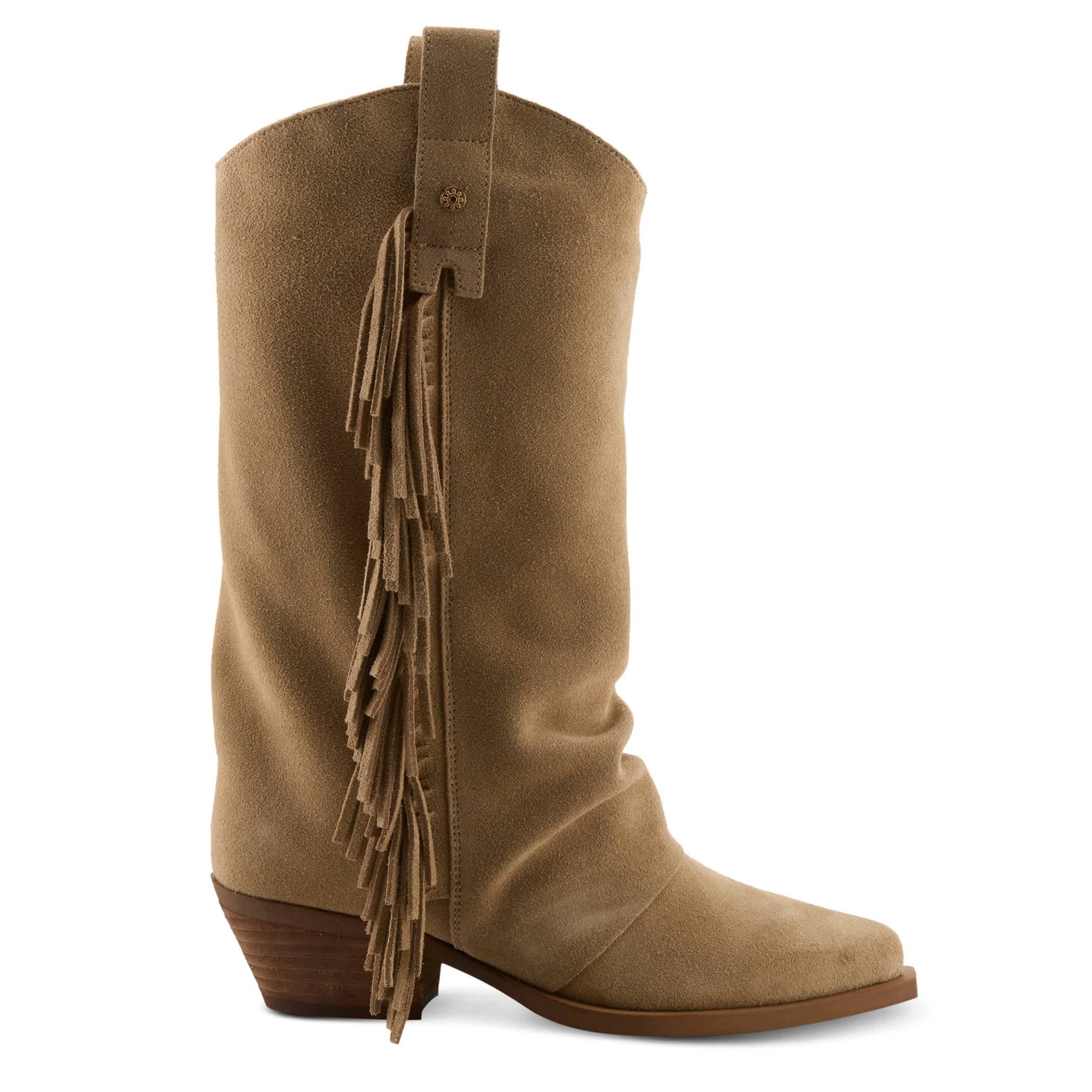 PATRIZIA-WOMENS FRINGEGAL WESTERN BOOT-BEIGE & 