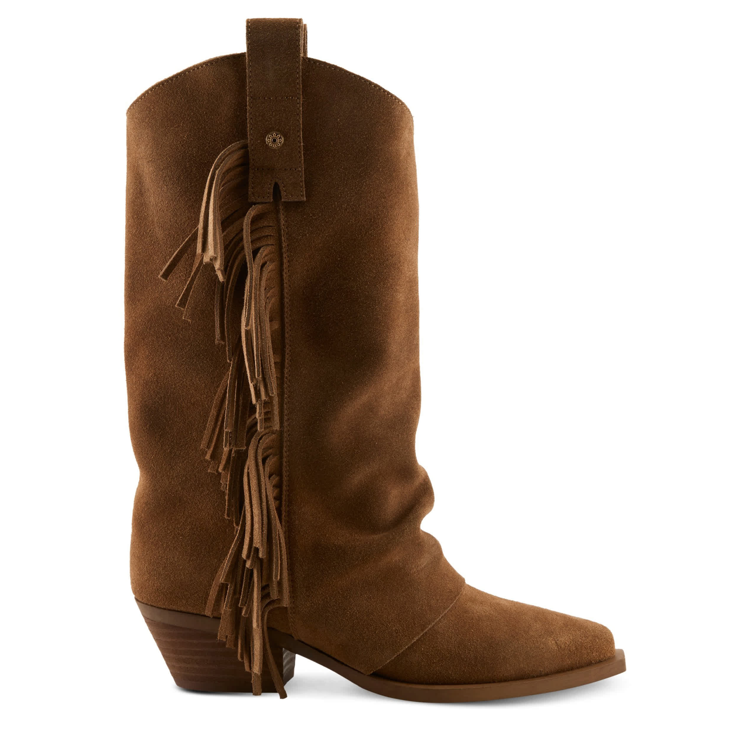 PATRIZIA-WOMENS FRINGEGAL WESTERN BOOT-TAN & 