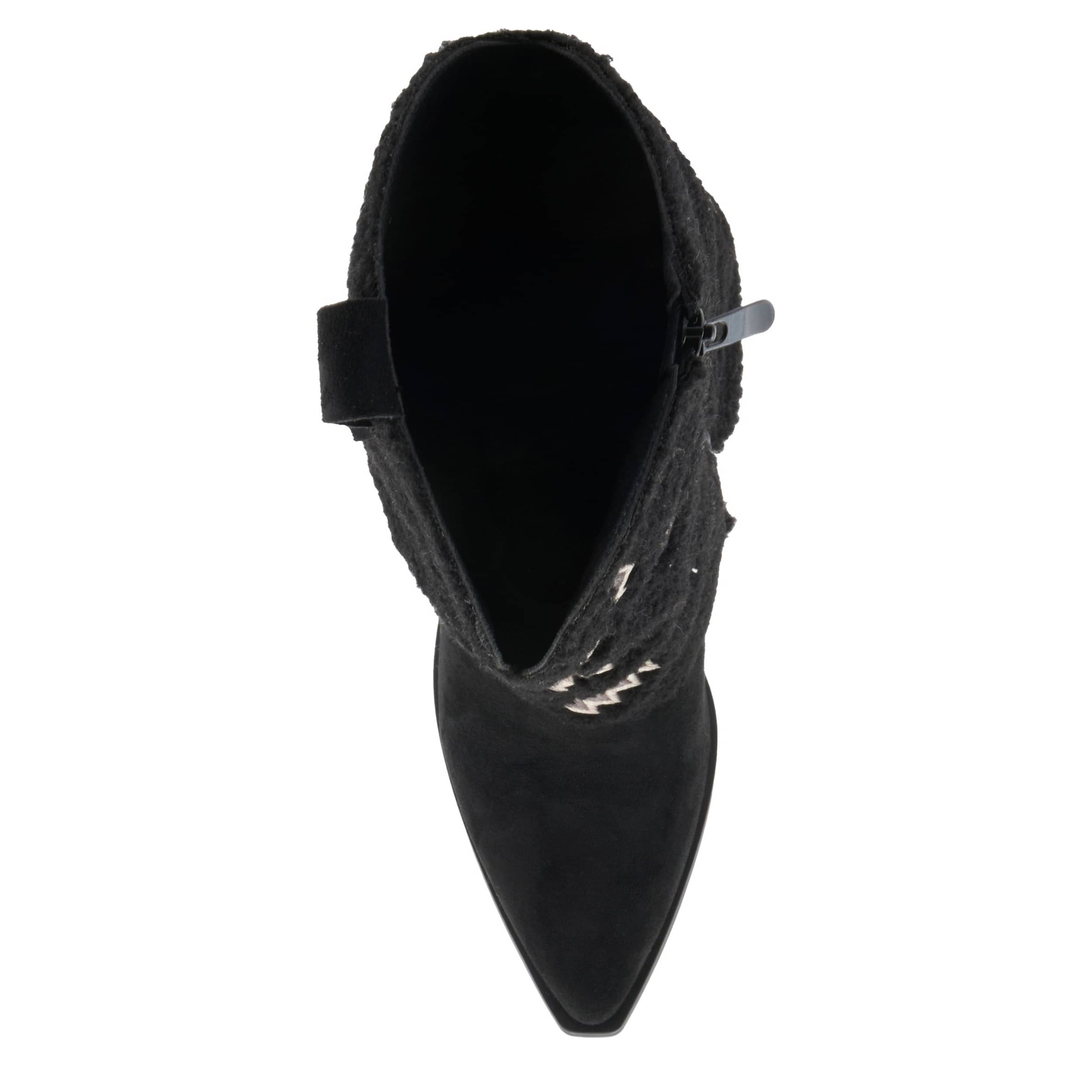 PATRIZIA-WOMENS WESTEE WESTERN FAUX FUR BOOT-BLACK & 