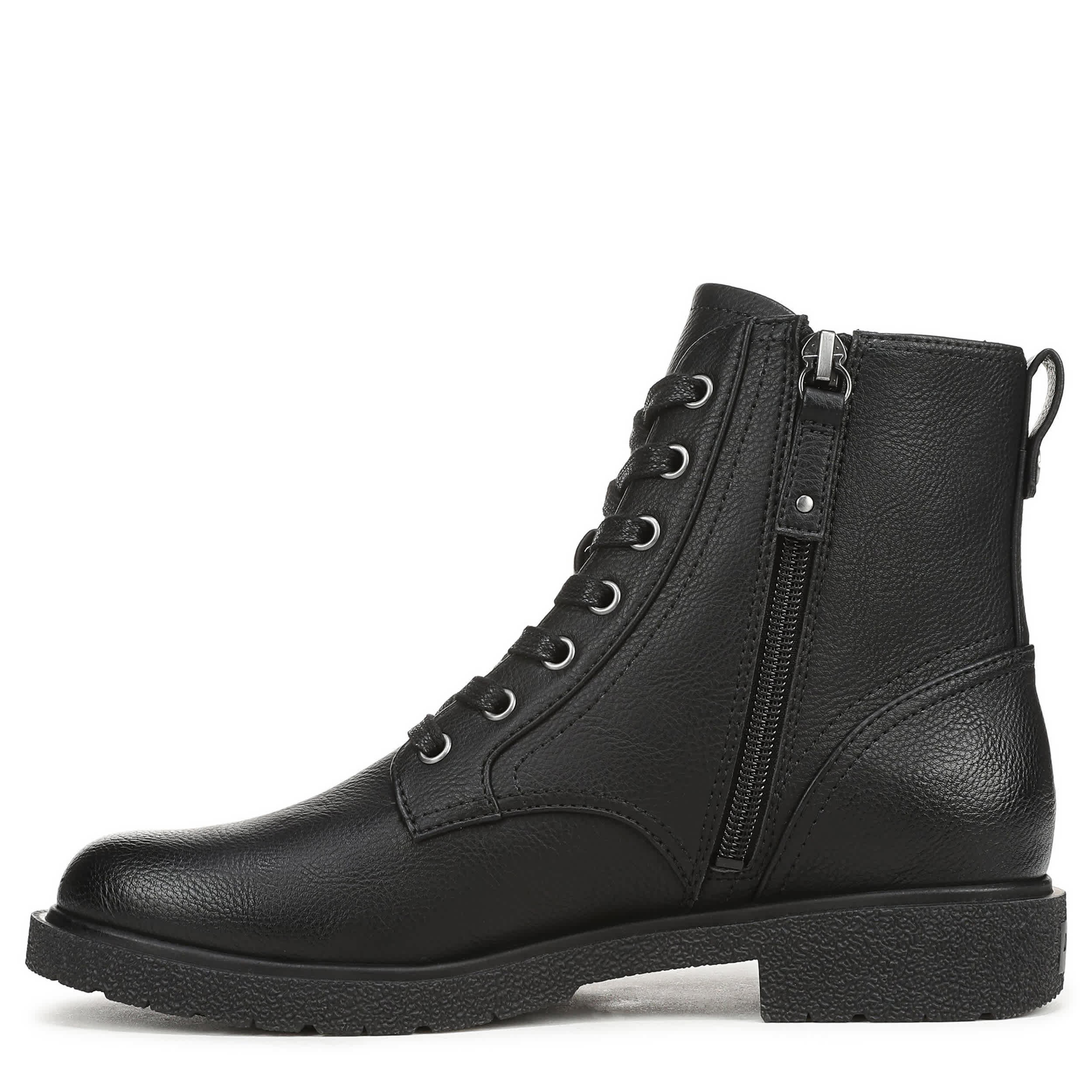 DR. SCHOLL'S-WOMENS AVIATION LACE BOOT-BLACK & 