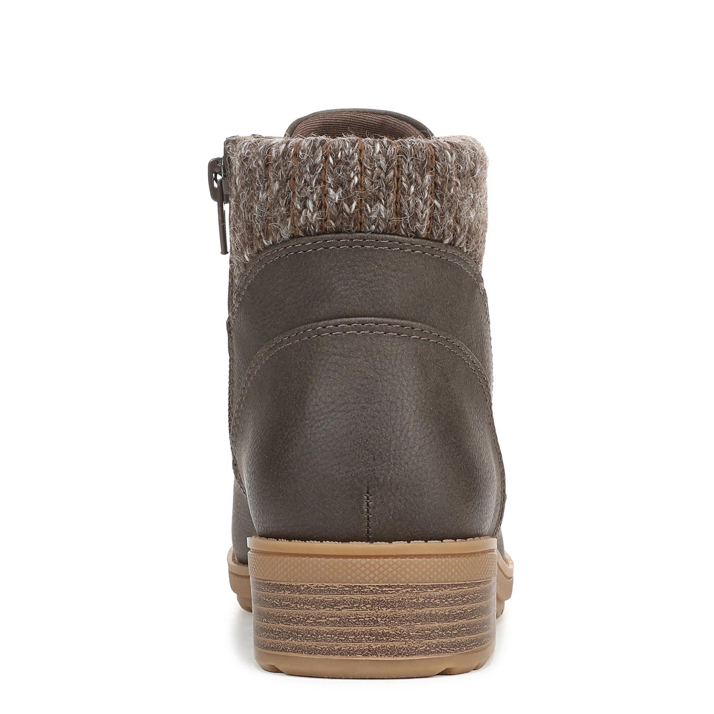 DR. SCHOLL'S-WOMENS DAPHNE LACE BOOTIE-DARK BROWN & 