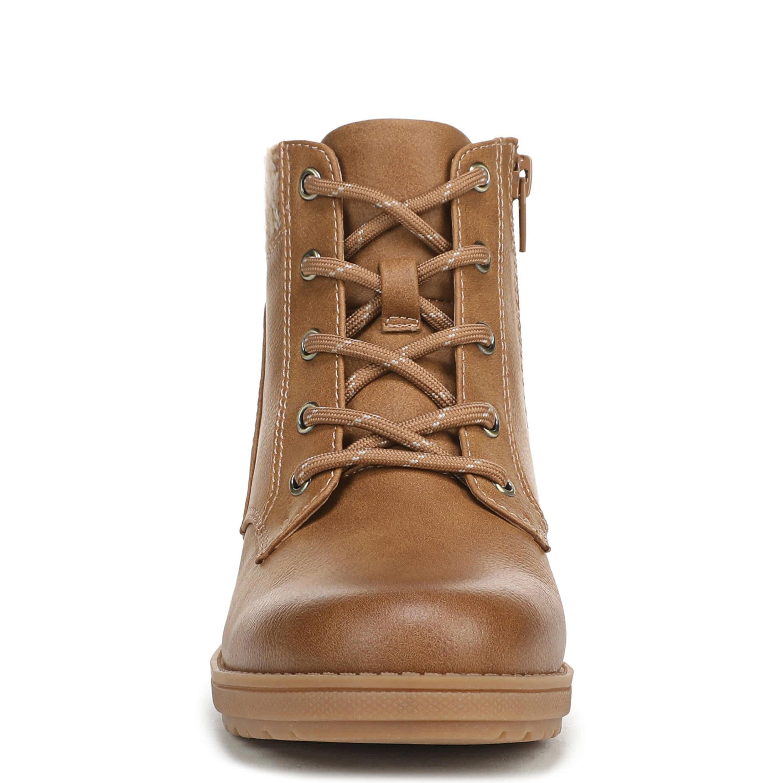 DR. SCHOLL'S-WOMENS DAPHNE LACE BOOTIE-TAN & 