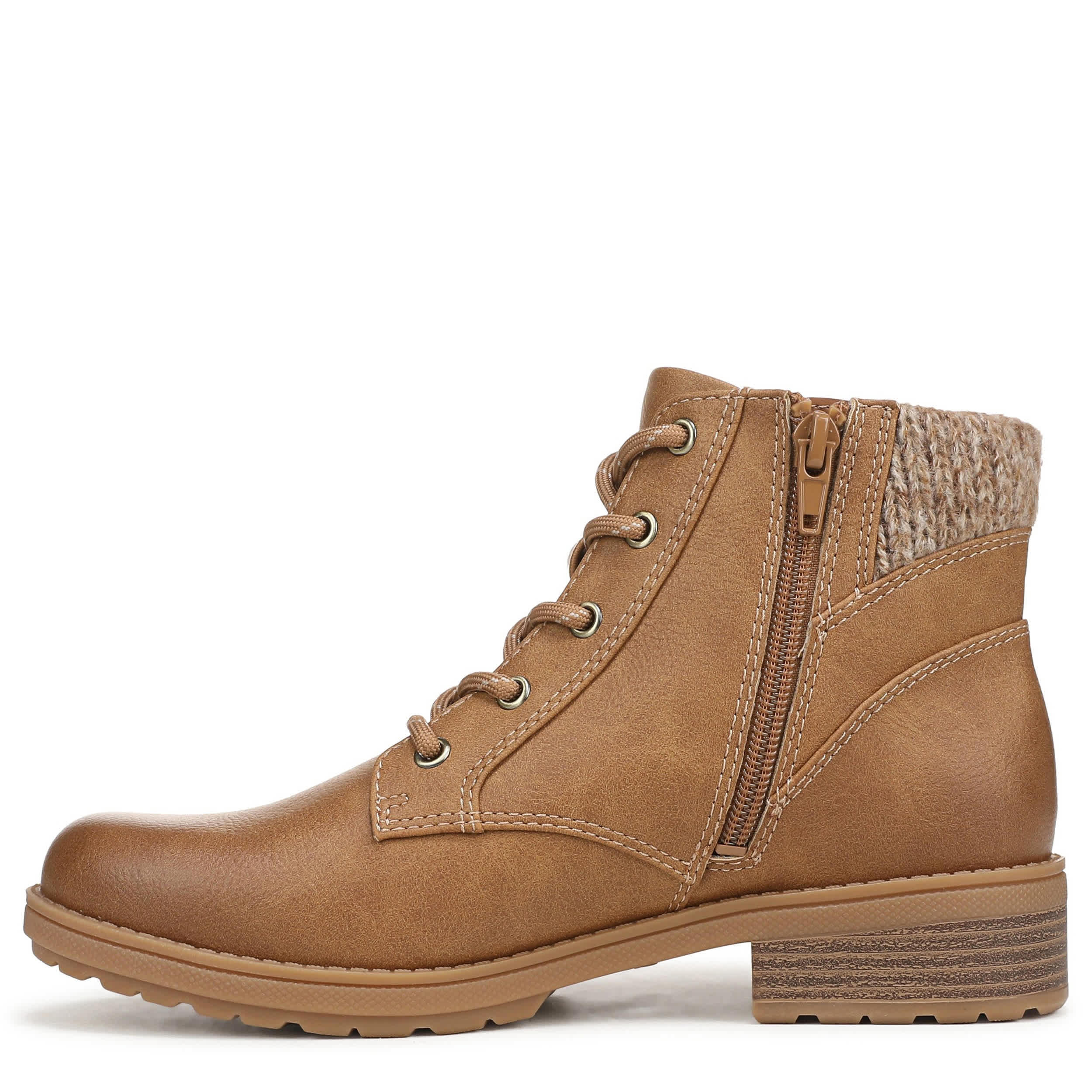 DR. SCHOLL'S-WOMENS DAPHNE LACE BOOTIE-TAN & 