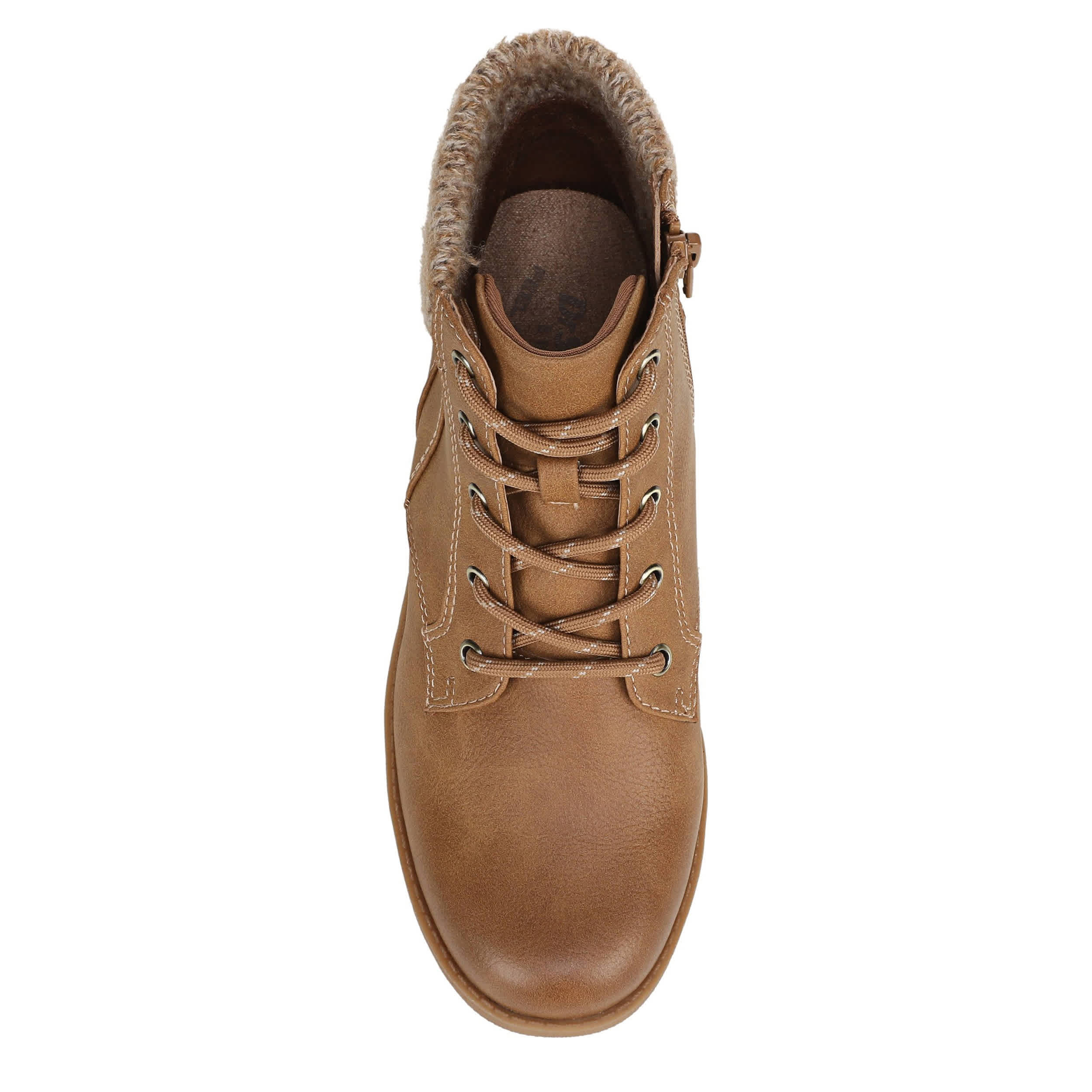 DR. SCHOLL'S-WOMENS DAPHNE LACE BOOTIE-TAN & 