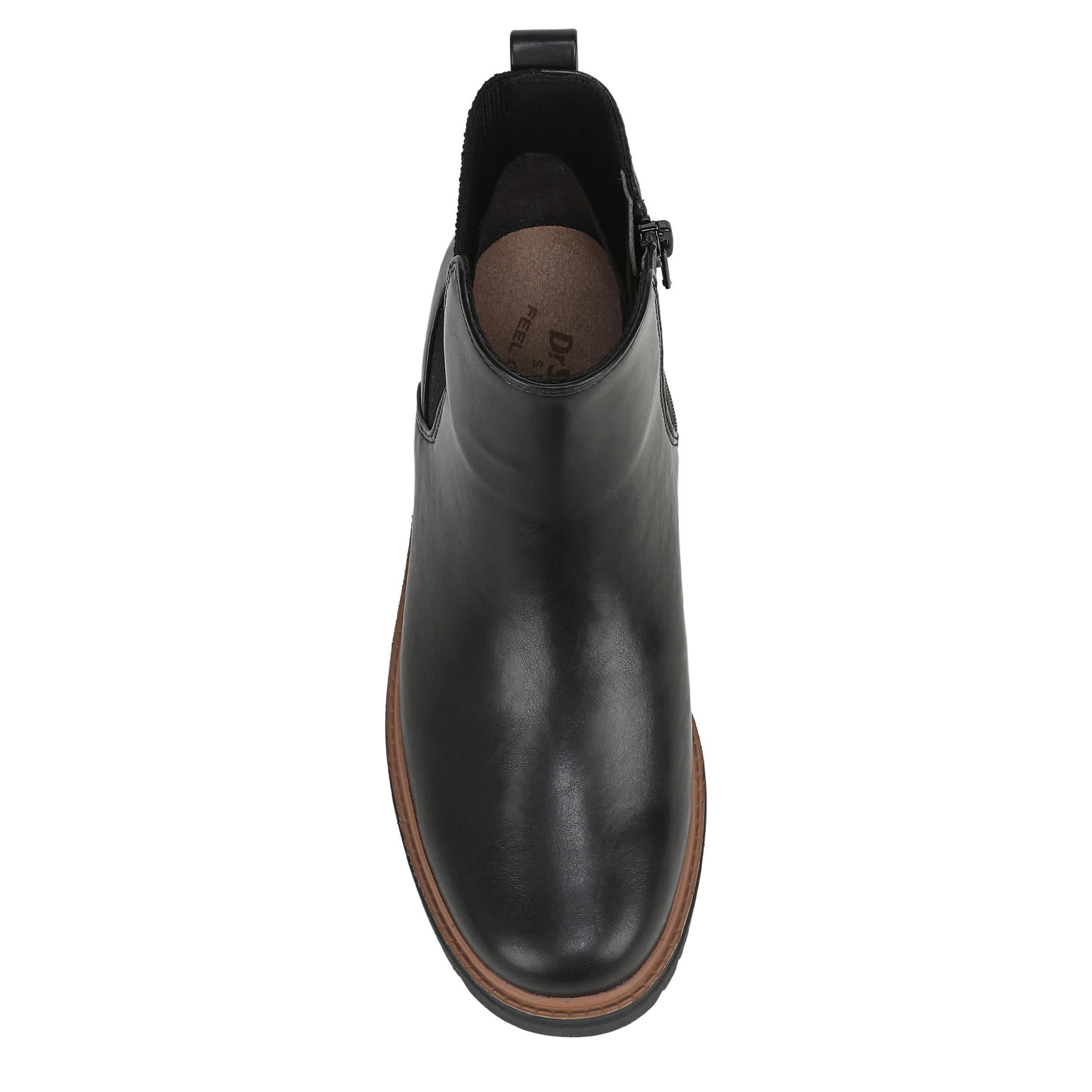 DR. SCHOLL'S-WOMENS BRING VIBES BOOT-BLACK & 