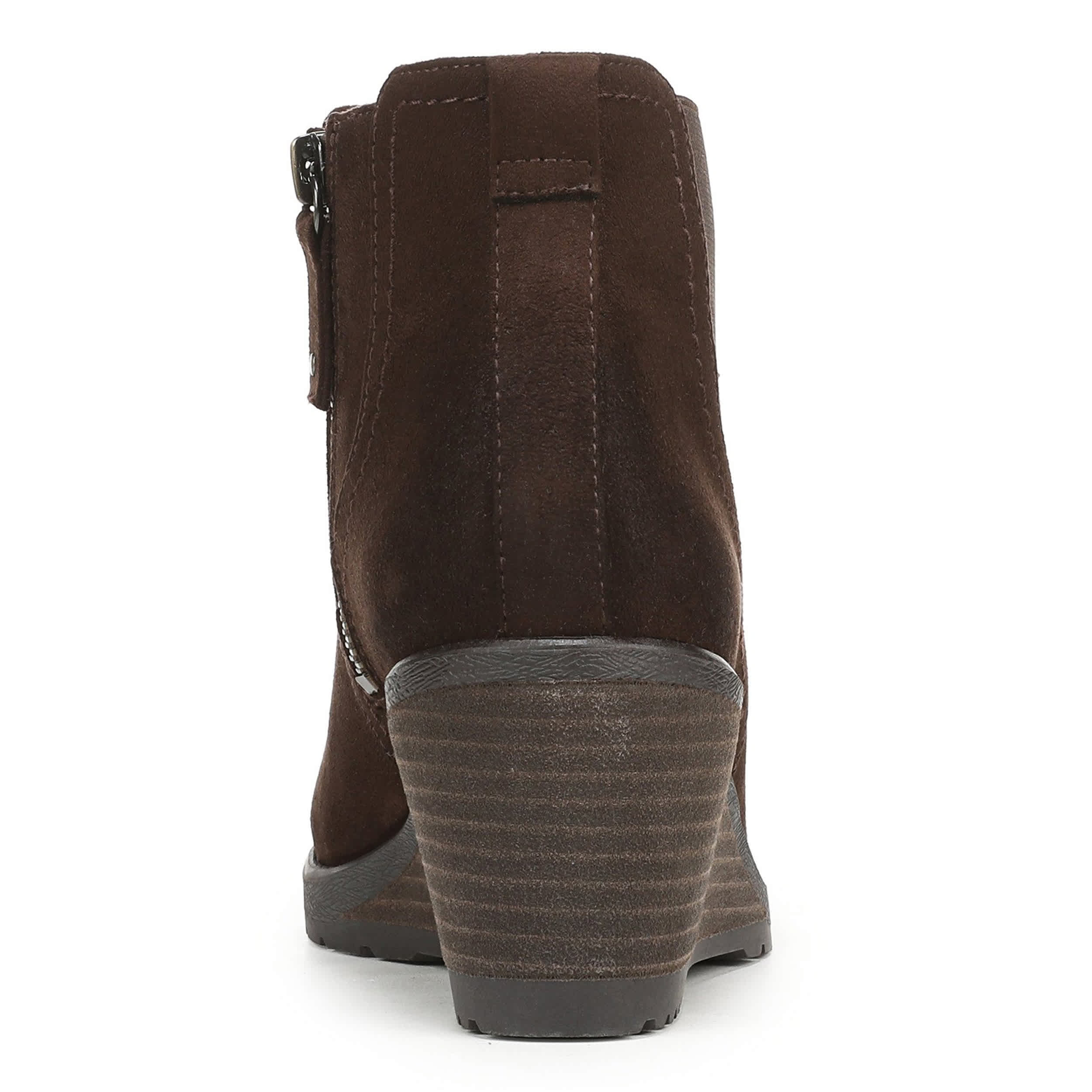 DR. SCHOLL'S-WOMENS CAMDEN WEDGE BOOTIE-BROWN & 