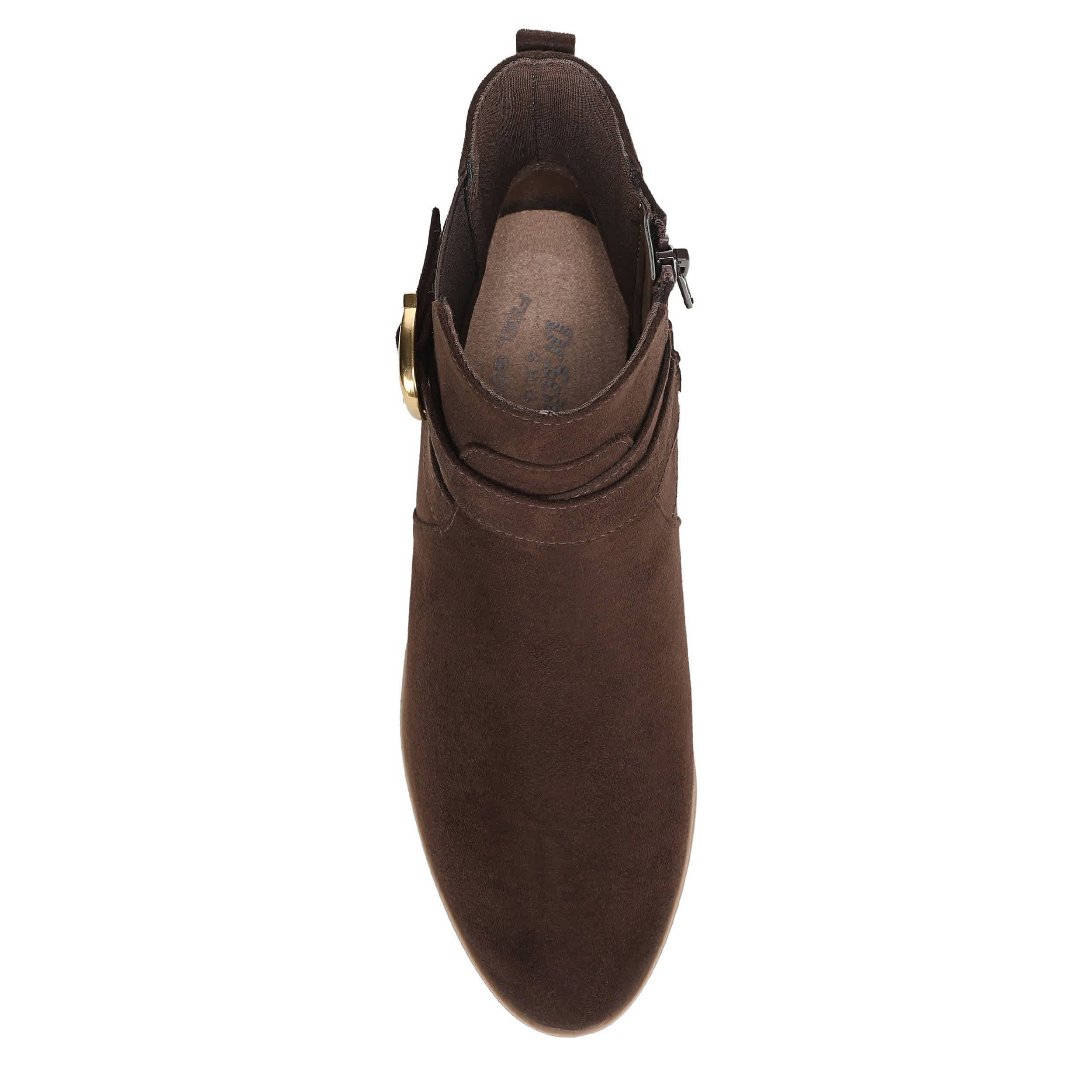 DR. SCHOLL'S-WOMENS COLLINS BOOTIE-CORDOVAN & 