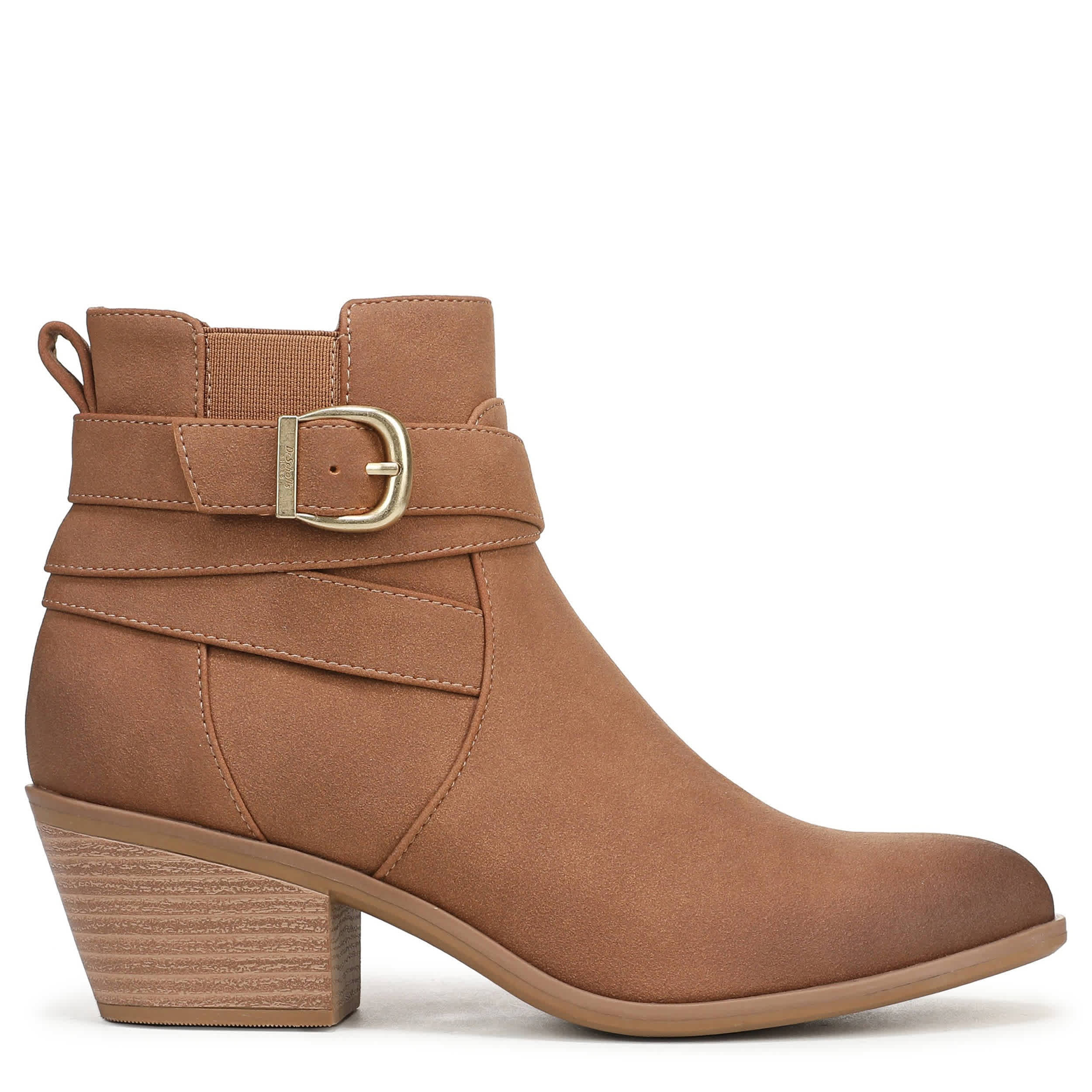 DR. SCHOLL'S-WOMENS COLLINS BOOTIE-COGNAC & 