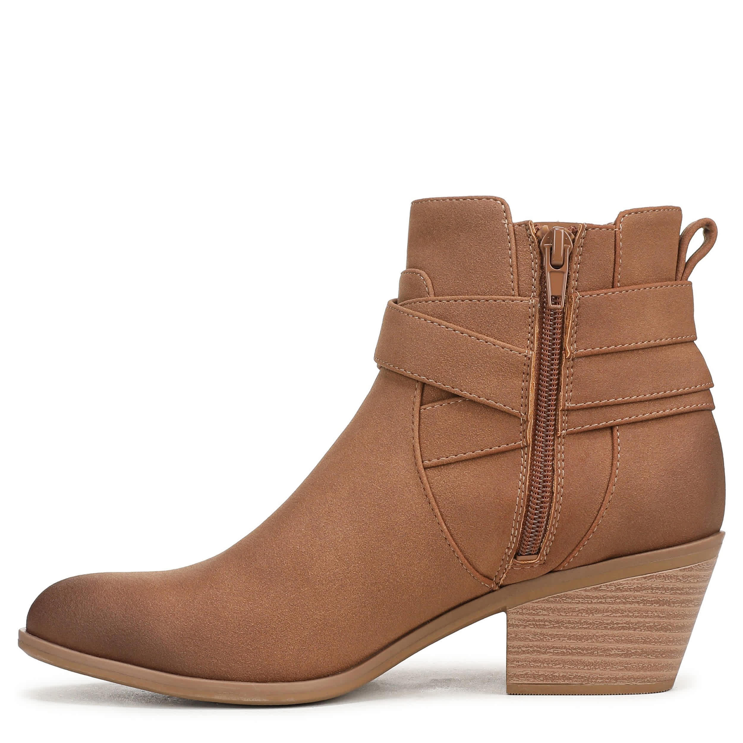 DR. SCHOLL'S-WOMENS COLLINS BOOTIE-COGNAC & 