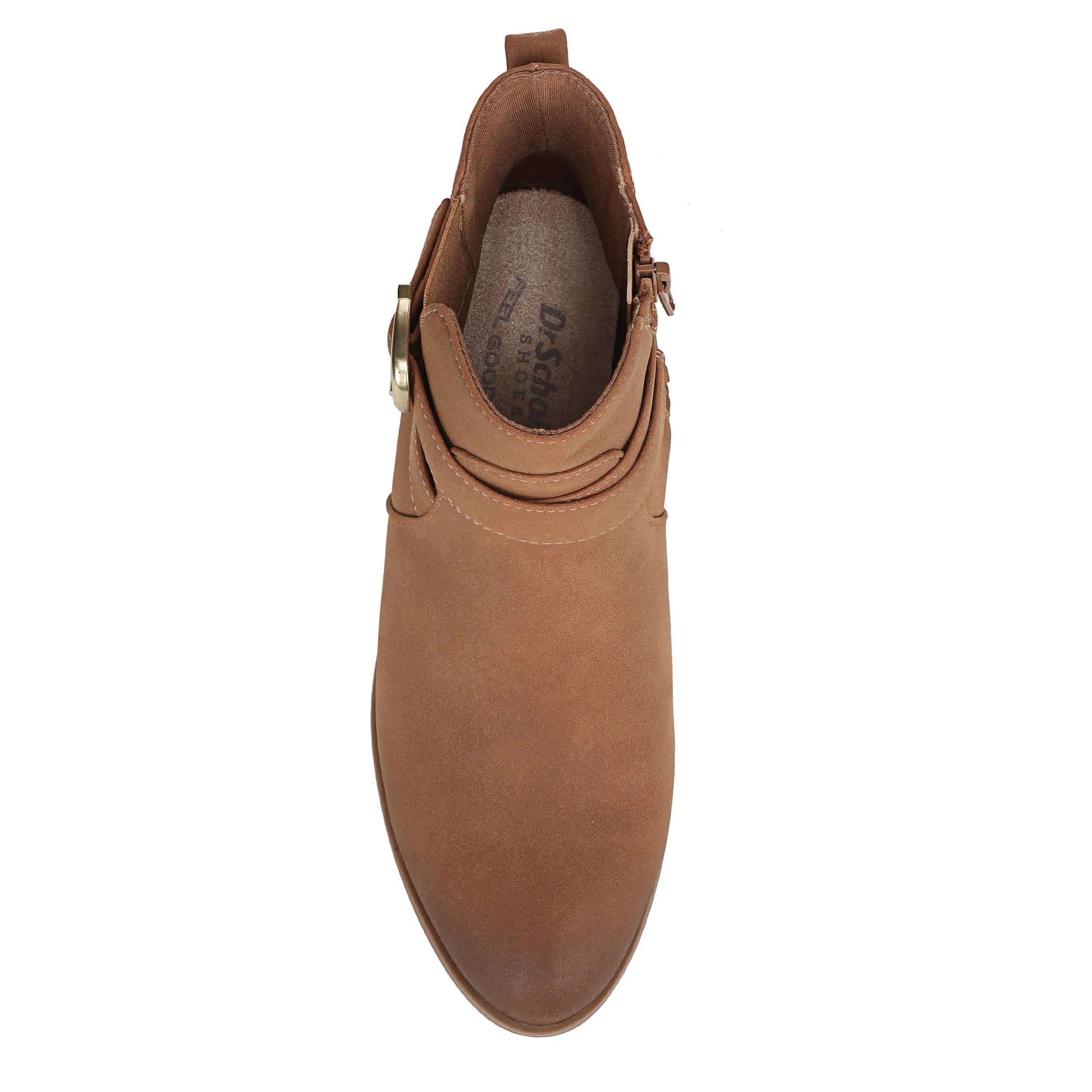 DR. SCHOLL'S-WOMENS COLLINS BOOTIE-COGNAC & 