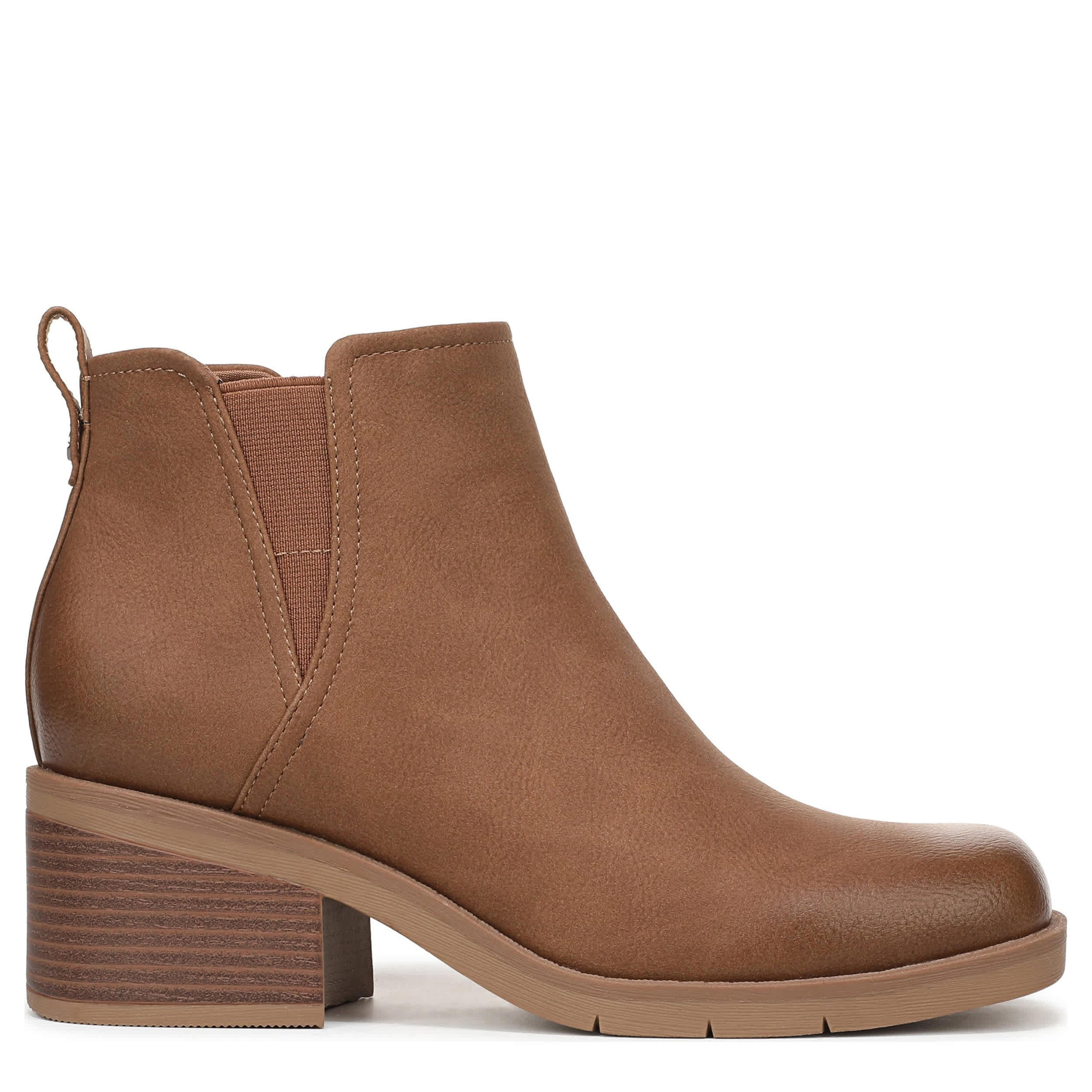 DR. SCHOLL'S-WOMENS JOPLIN LOW BOOT-DARK TAN & 
